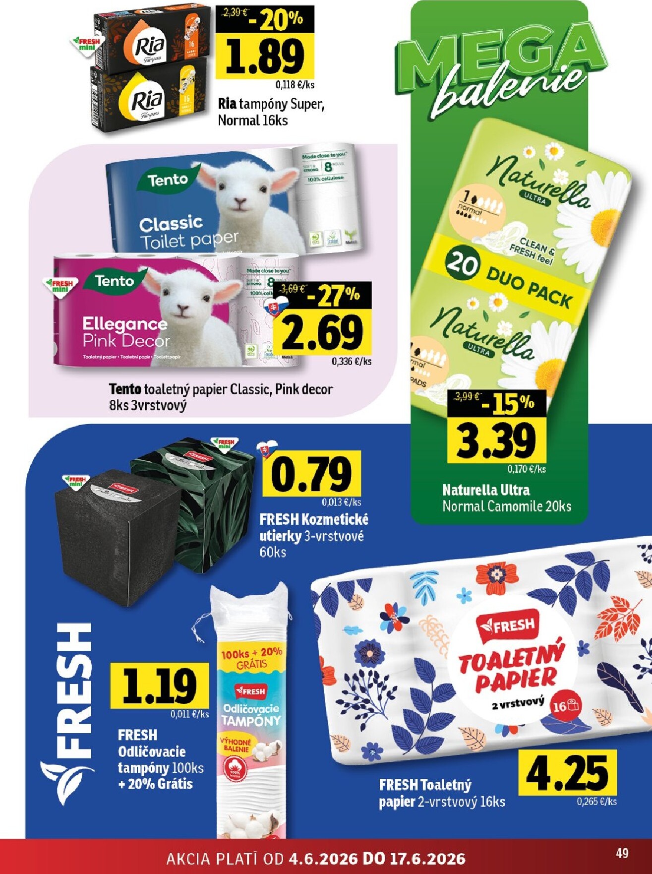 fresh - Nový Fresh - Stredné a západné Slovensko leták od štvrtka, 04.06.2026 do stredy, 17.06.2026 - page: 49
