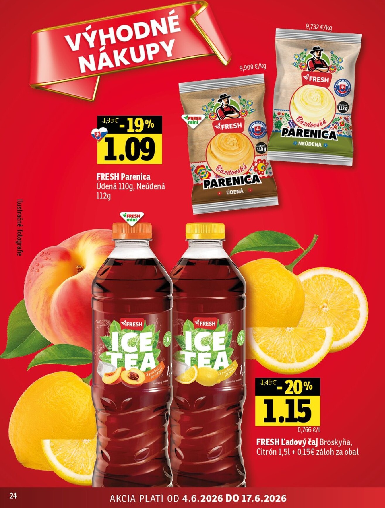 fresh - Nový Fresh - Stredné a západné Slovensko leták od štvrtka, 04.06.2026 do stredy, 17.06.2026 - page: 24