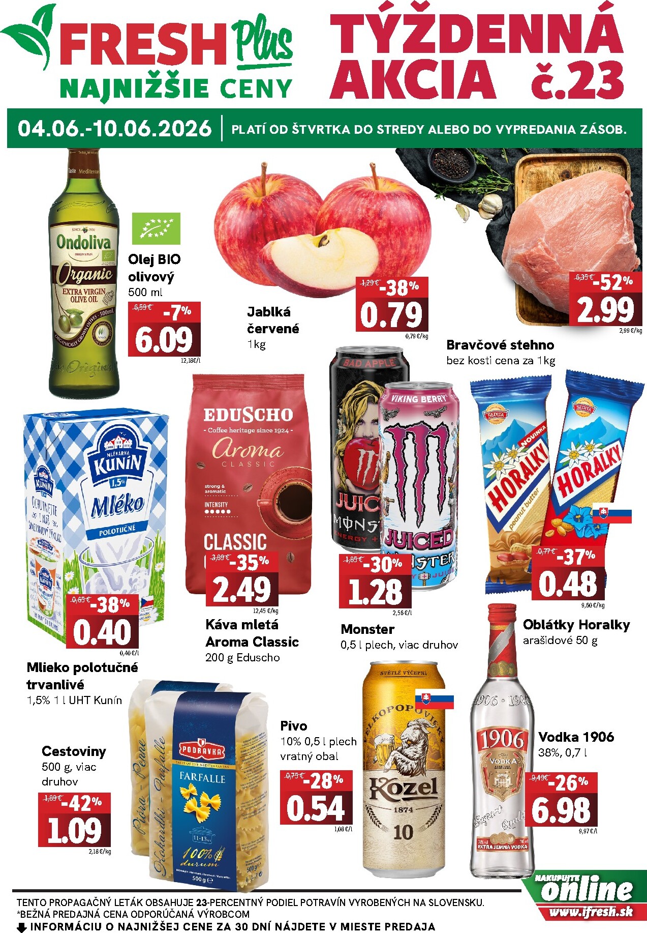 fresh - Nový Fresh - Plus leták od štvrtka, 04.06.2026 do stredy, 10.06.2026