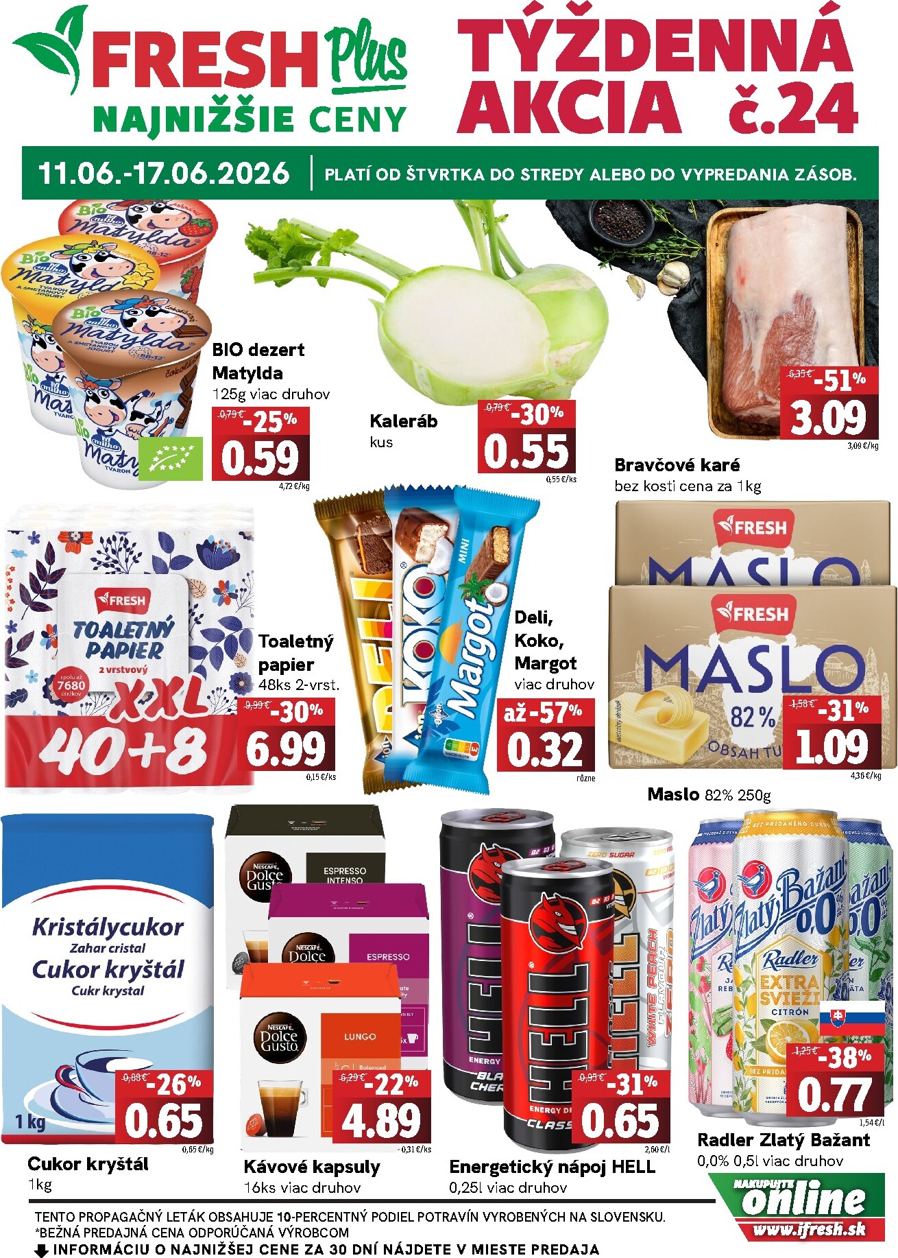 fresh - Nový Fresh Plus leták od štvrtka, 11.06.2026 do stredy, 17.06.2026