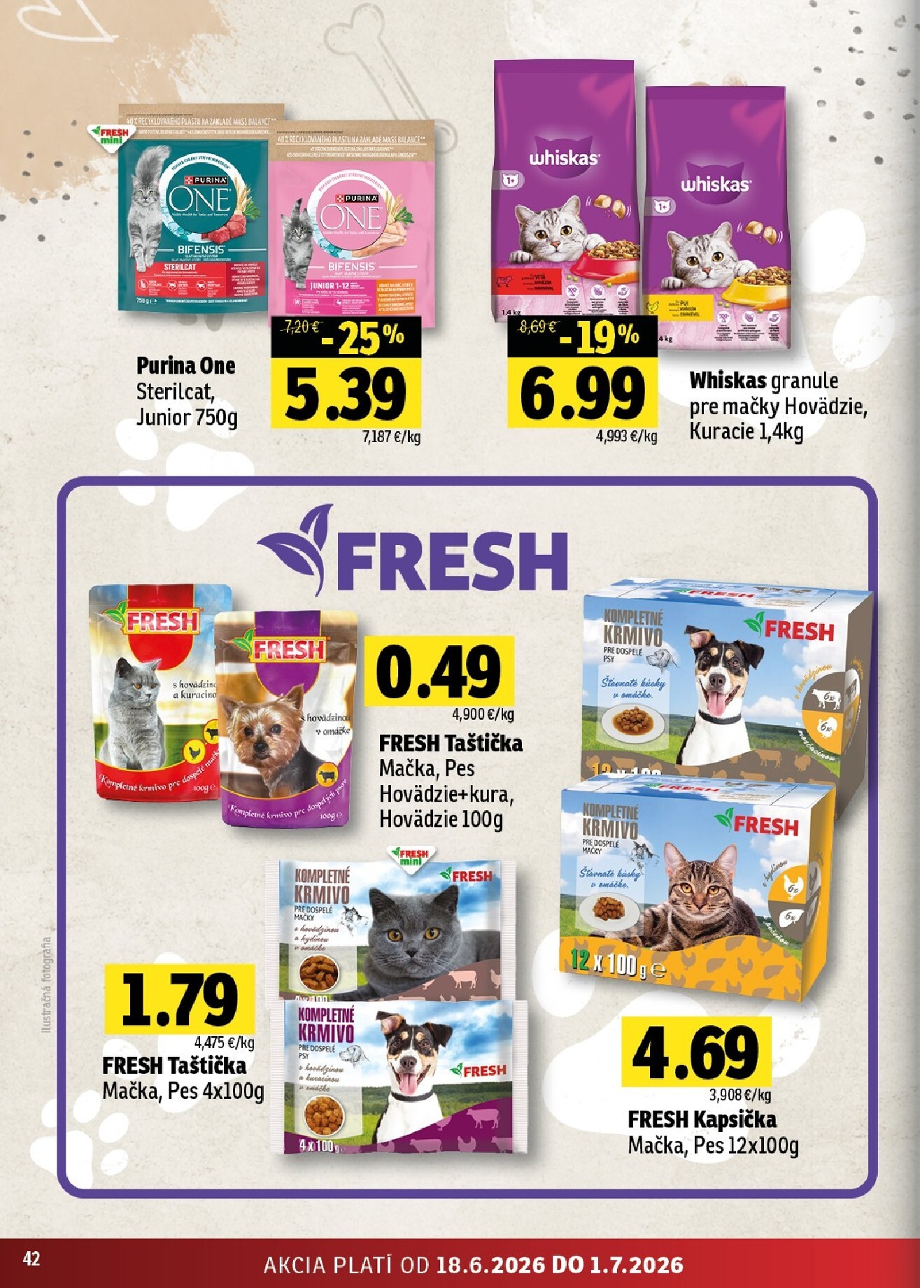 fresh - Nový Fresh - Stredné a západné Slovensko leták od štvrtka, 18.06.2026 do stredy, 01.07.2026 - page: 42