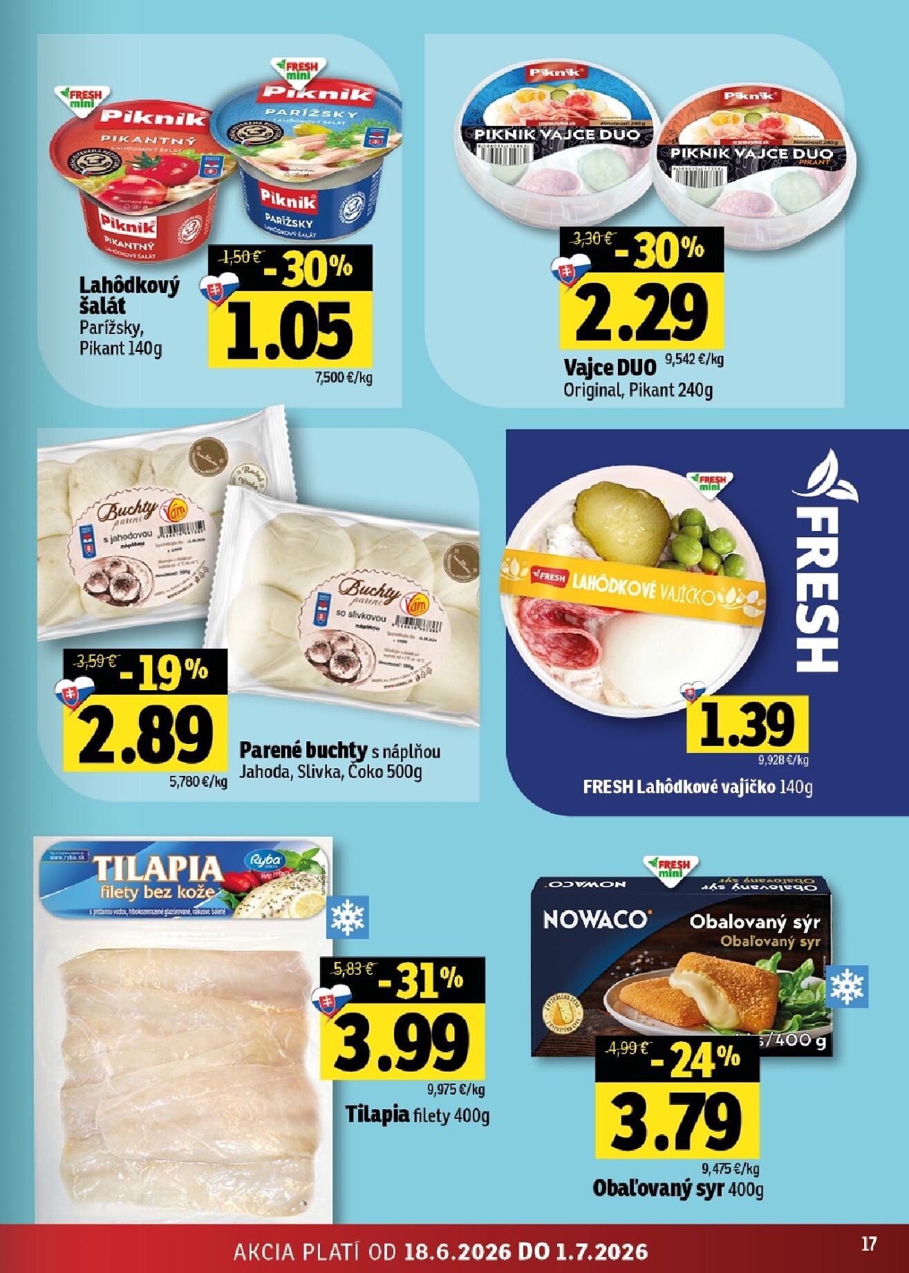 fresh - Nový Fresh - Stredné a západné Slovensko leták od štvrtka, 18.06.2026 do stredy, 01.07.2026 - page: 17