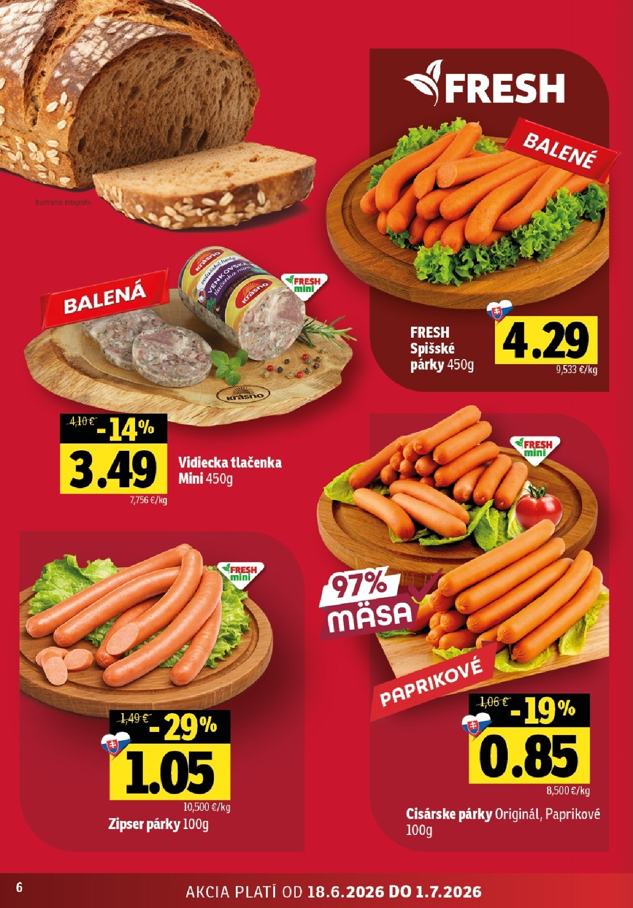 fresh - Nový Fresh - Východné Slovensko leták od štvrtka, 18.06.2026 do stredy, 01.07.2026 - page: 6