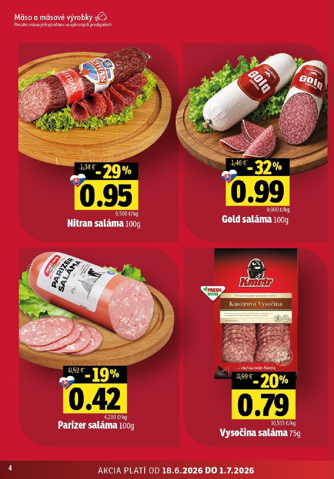 fresh - Nový Fresh - Východné Slovensko leták od štvrtka, 18.06.2026 do stredy, 01.07.2026 - page: 4