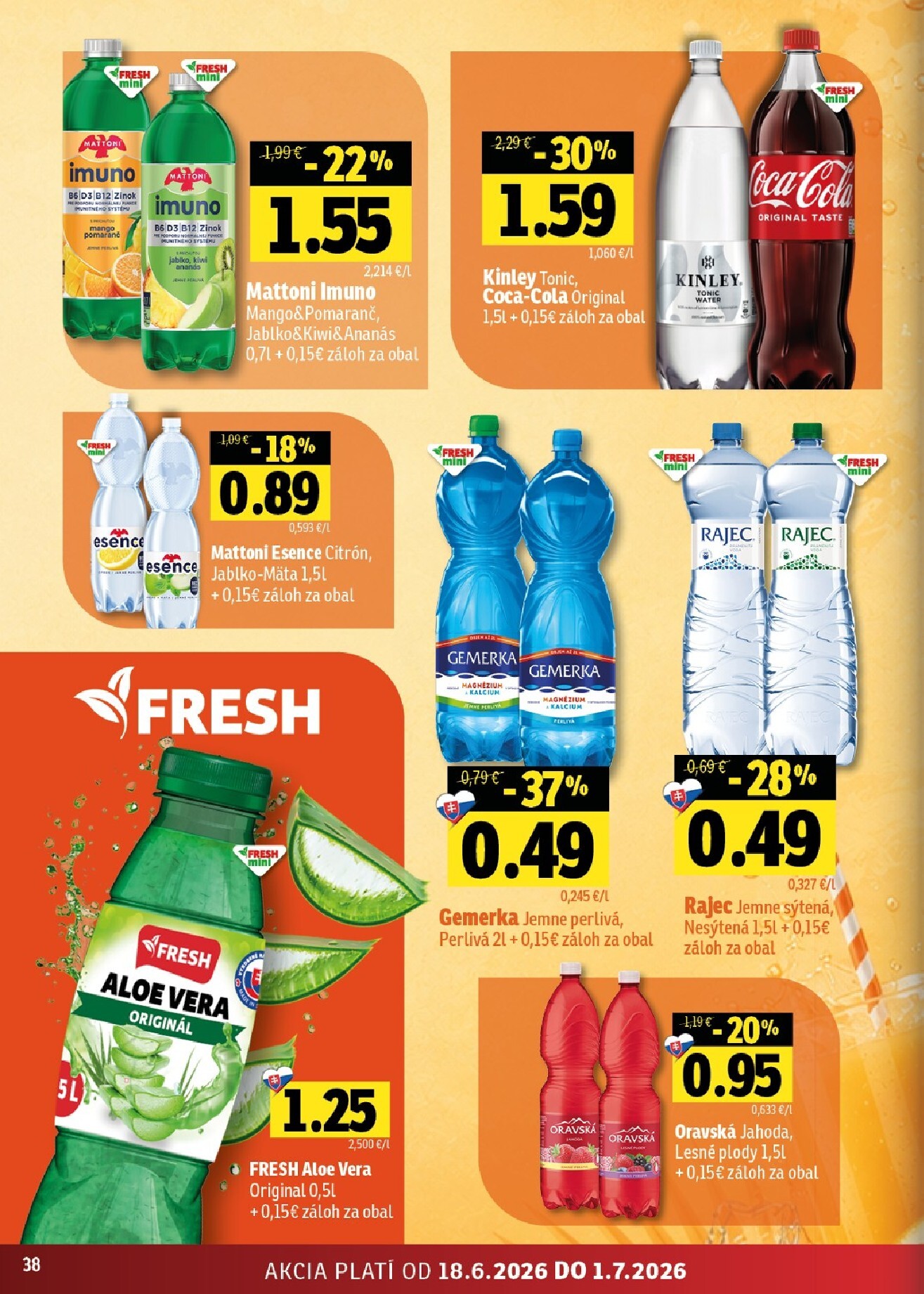 fresh - Nový Fresh - Východné Slovensko leták od štvrtka, 18.06.2026 do stredy, 01.07.2026 - page: 38
