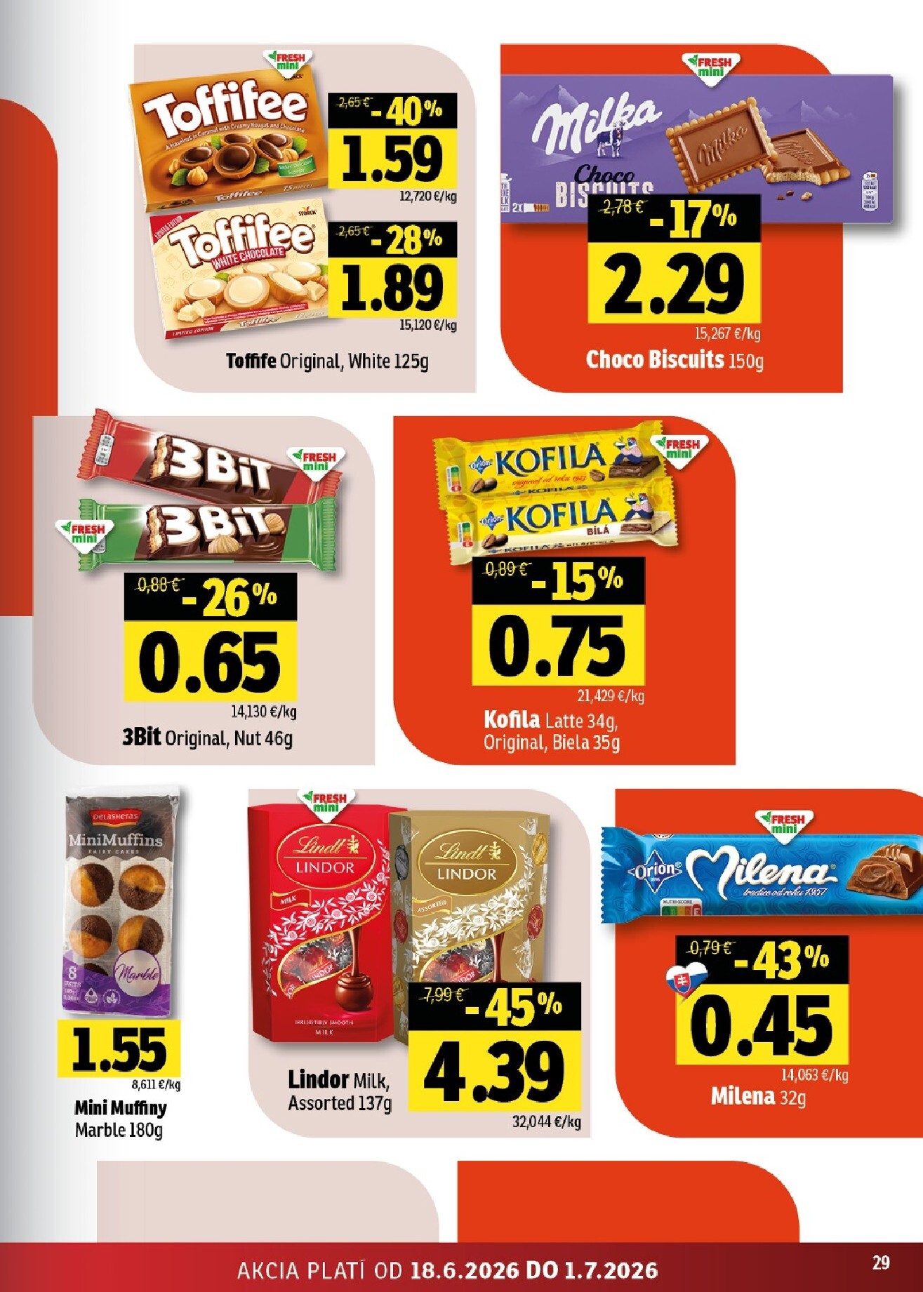 fresh - Nový Fresh - Východné Slovensko leták od štvrtka, 18.06.2026 do stredy, 01.07.2026 - page: 29