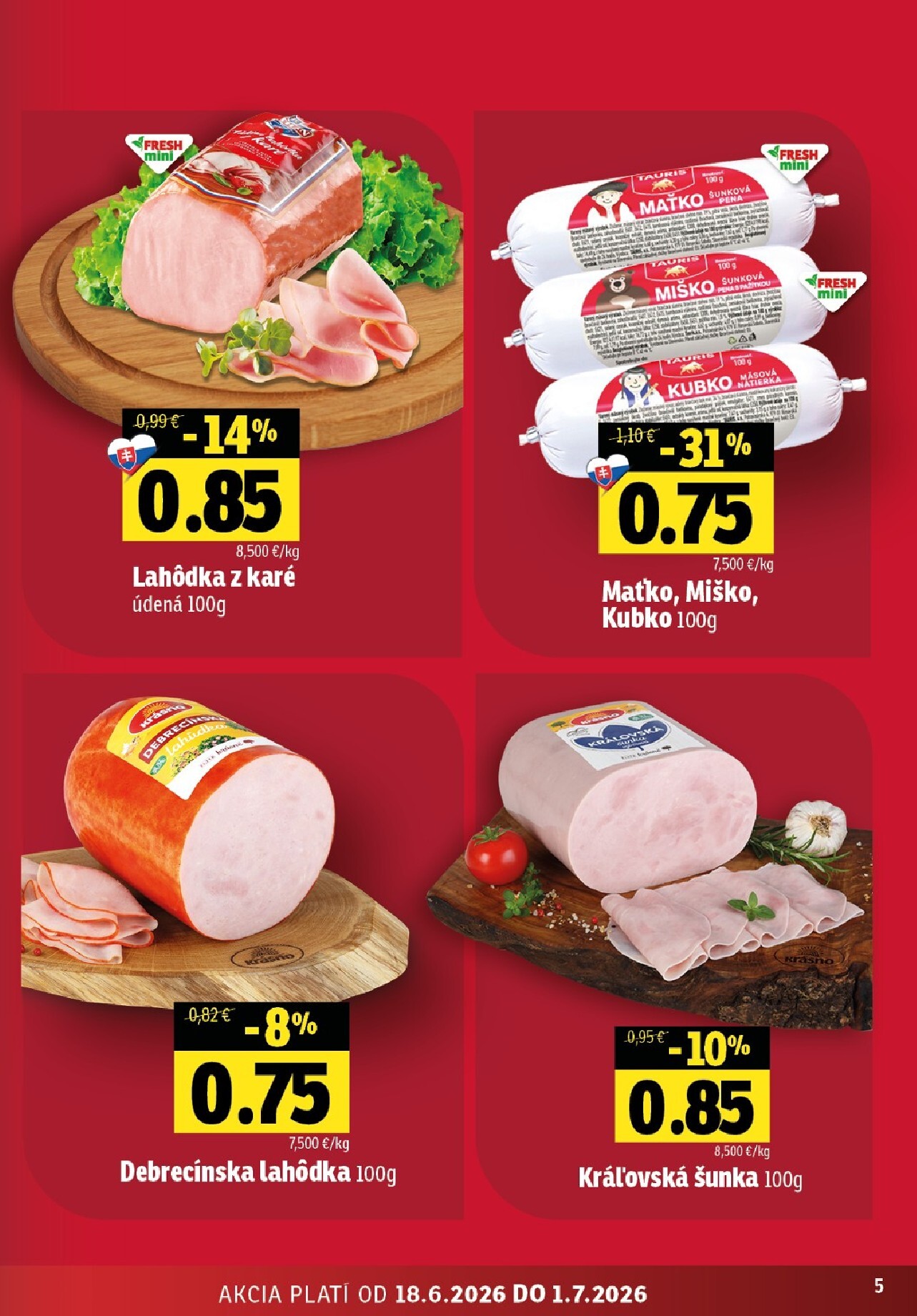 fresh - Nový Fresh - Východné Slovensko leták od štvrtka, 18.06.2026 do stredy, 01.07.2026 - page: 5