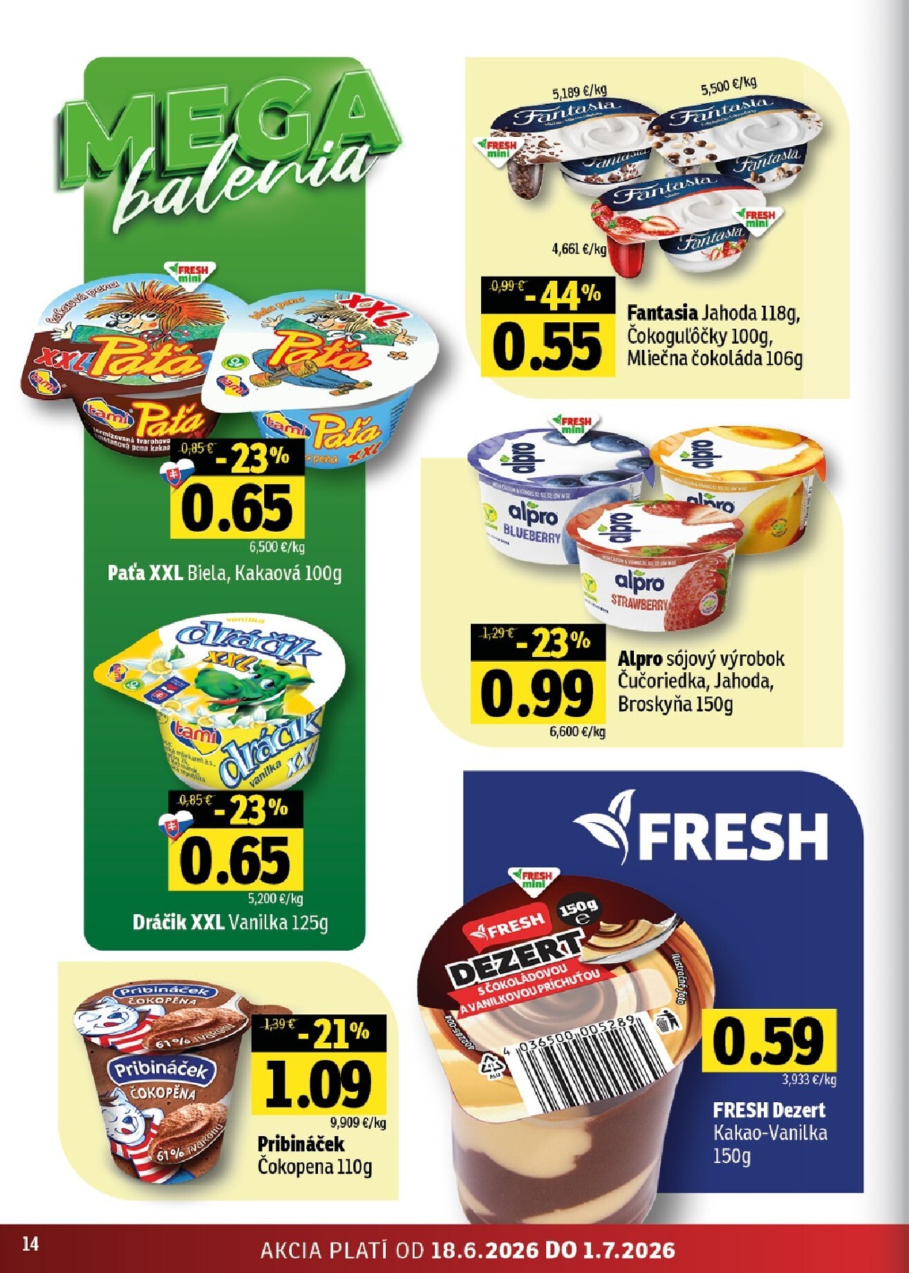 fresh - Nový Fresh - Východné Slovensko leták od štvrtka, 18.06.2026 do stredy, 01.07.2026 - page: 14