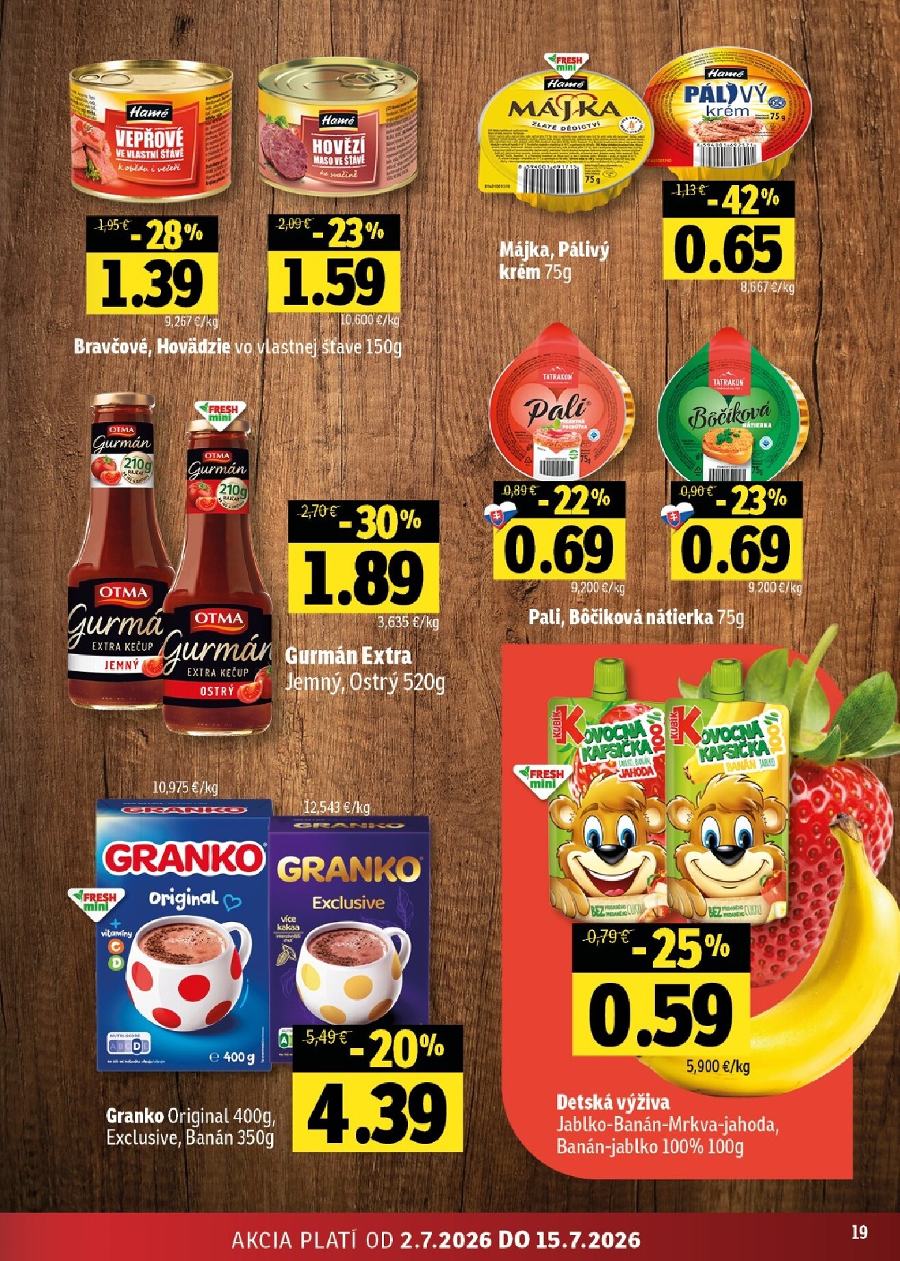 fresh - Nový Fresh - Stredné a západné Slovensko leták od štvrtka, 02.07.2026 do stredy, 15.07.2026 - page: 19