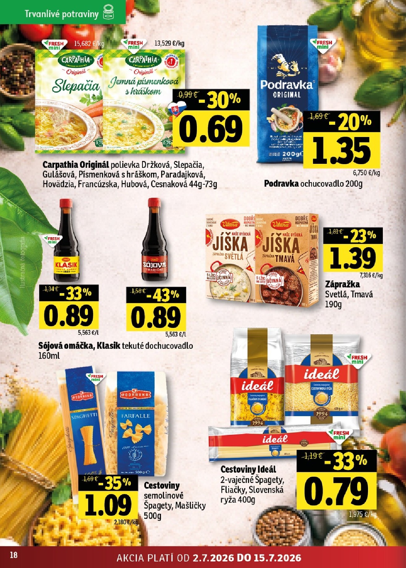 fresh - Nový Fresh - Stredné a západné Slovensko leták od štvrtka, 02.07.2026 do stredy, 15.07.2026 - page: 18