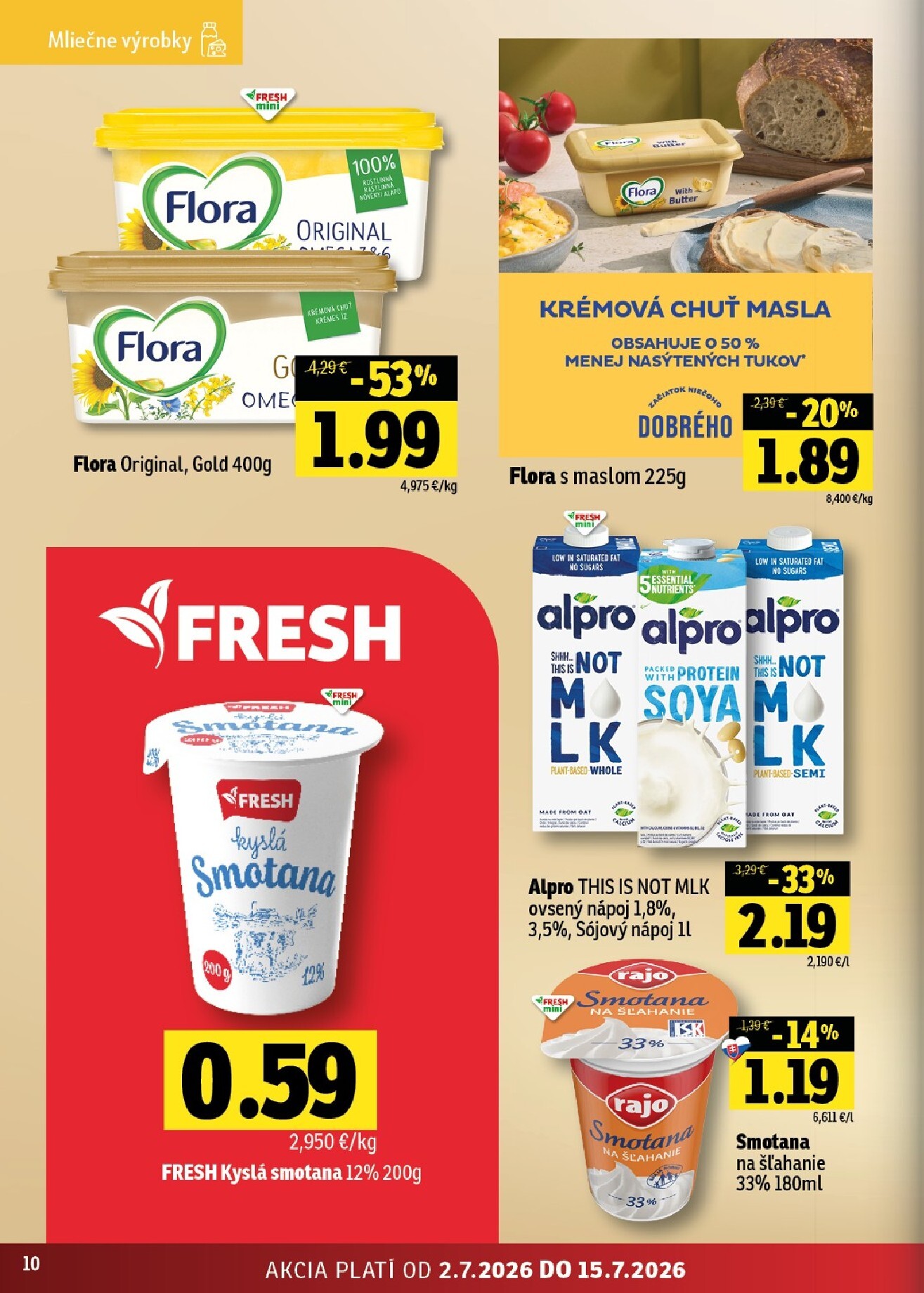 fresh - Nový Fresh - Stredné a západné Slovensko leták od štvrtka, 02.07.2026 do stredy, 15.07.2026 - page: 10