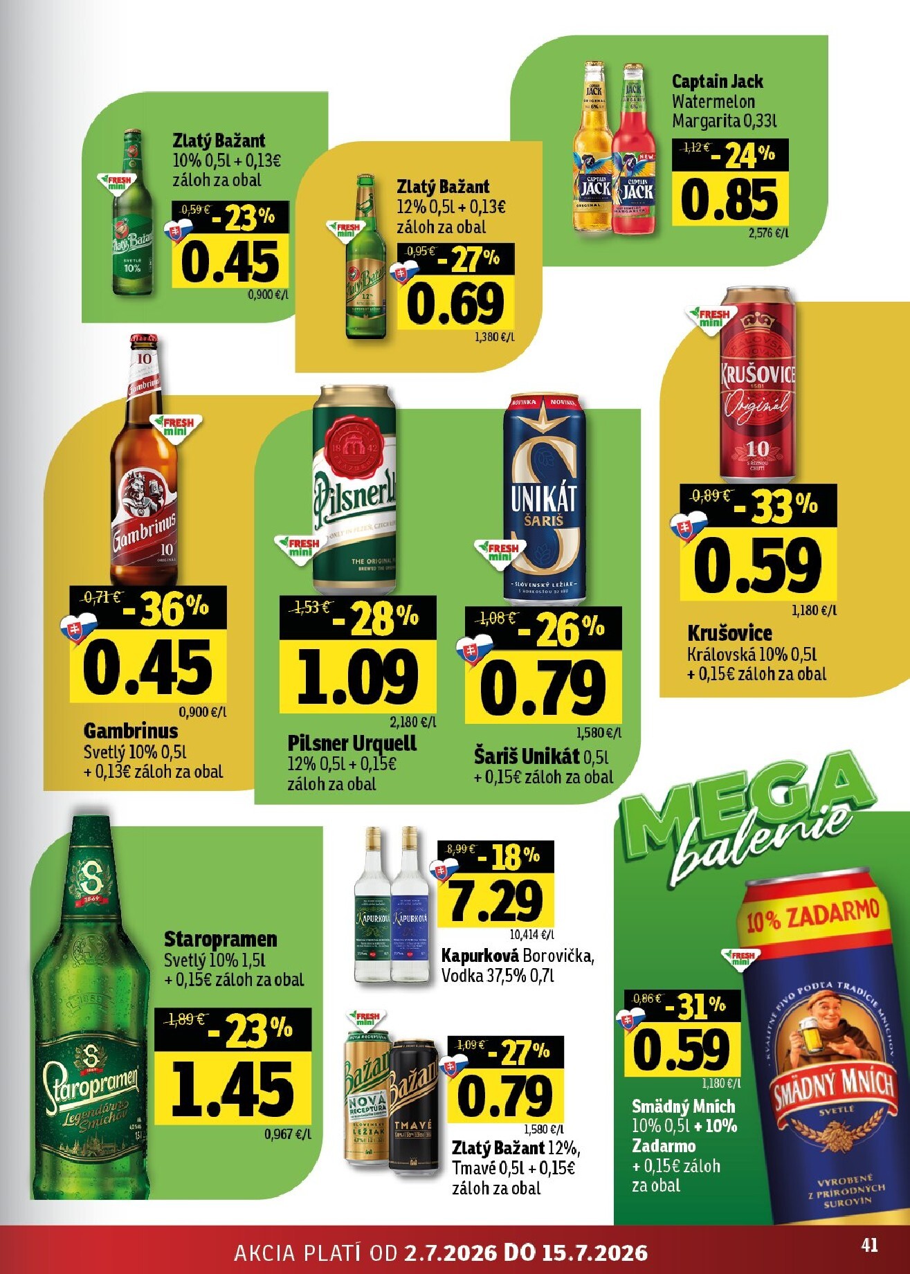 fresh - Nový Fresh - Východné Slovensko leták od štvrtka, 02.07.2026 do stredy, 15.07.2026 - page: 41
