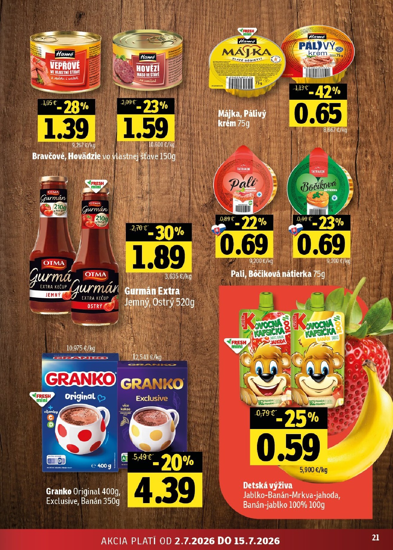 fresh - Nový Fresh - Východné Slovensko leták od štvrtka, 02.07.2026 do stredy, 15.07.2026 - page: 21