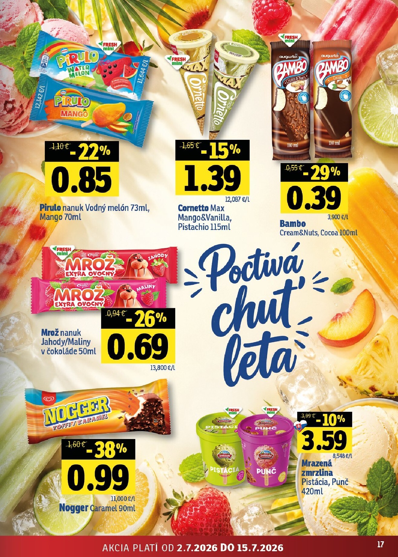 fresh - Nový Fresh - Východné Slovensko leták od štvrtka, 02.07.2026 do stredy, 15.07.2026 - page: 17