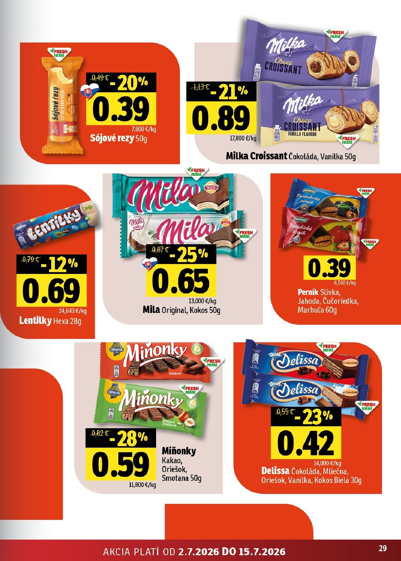 fresh - Nový Fresh - Východné Slovensko leták od štvrtka, 02.07.2026 do stredy, 15.07.2026 - page: 29
