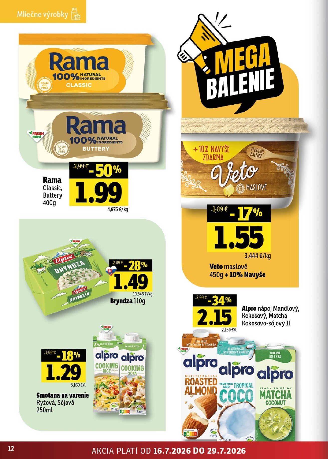 fresh - Nový Fresh - Stredné a západné Slovensko leták od štvrtka, 16.07.2026 do stredy, 29.07.2026 - page: 12