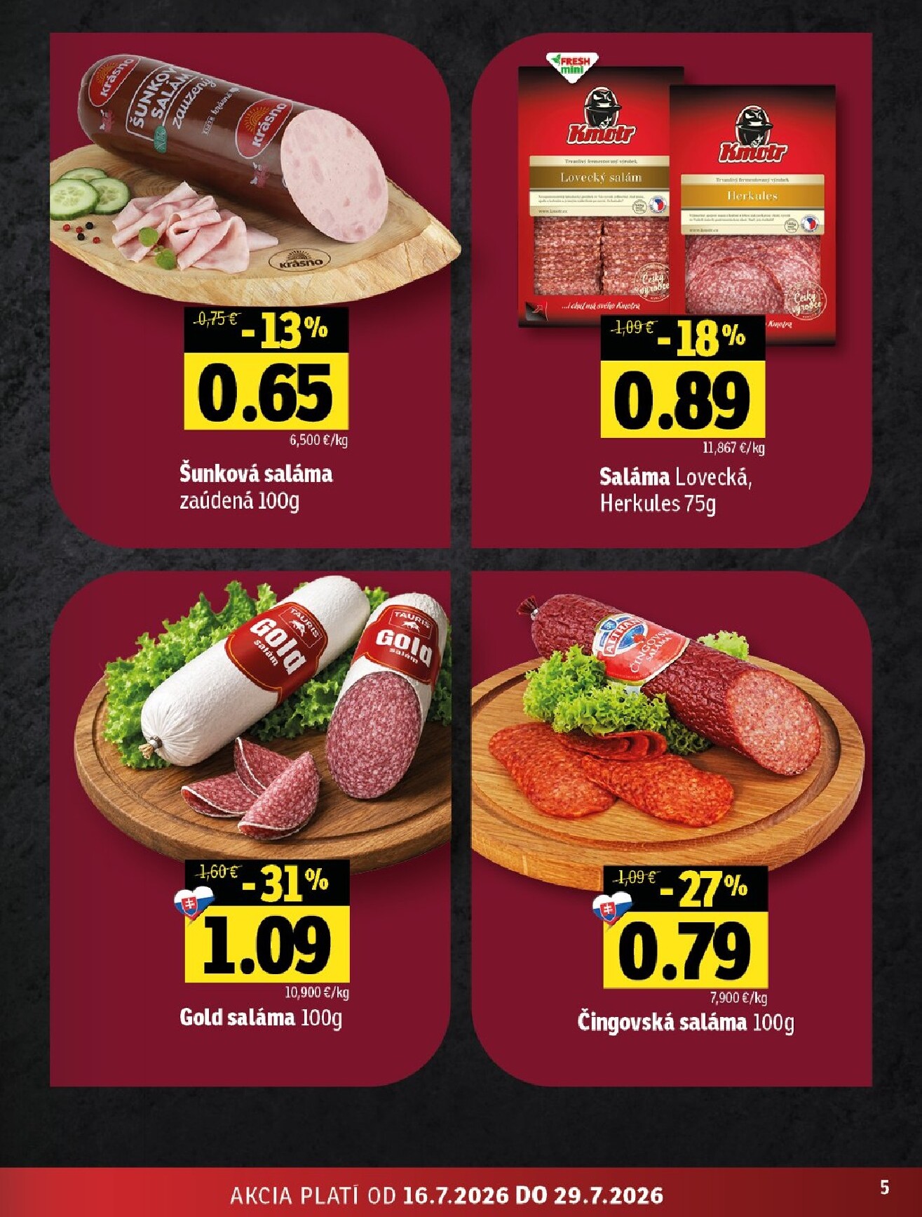 fresh - Nový Fresh - Stredné a západné Slovensko leták od štvrtka, 16.07.2026 do stredy, 29.07.2026 - page: 5