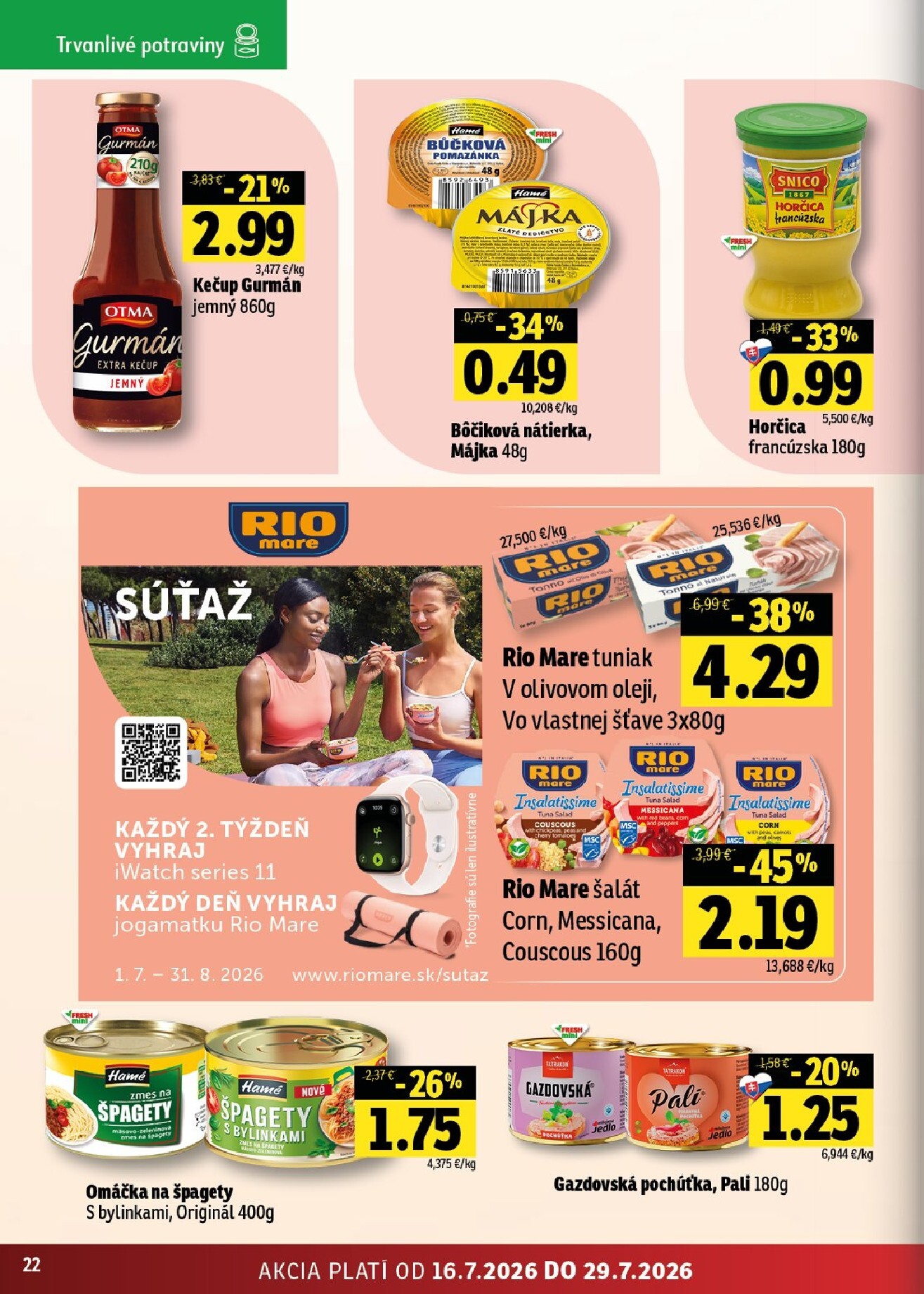 fresh - Nový Fresh - Východné Slovensko leták od štvrtka, 16.07.2026 do stredy, 29.07.2026 - page: 22