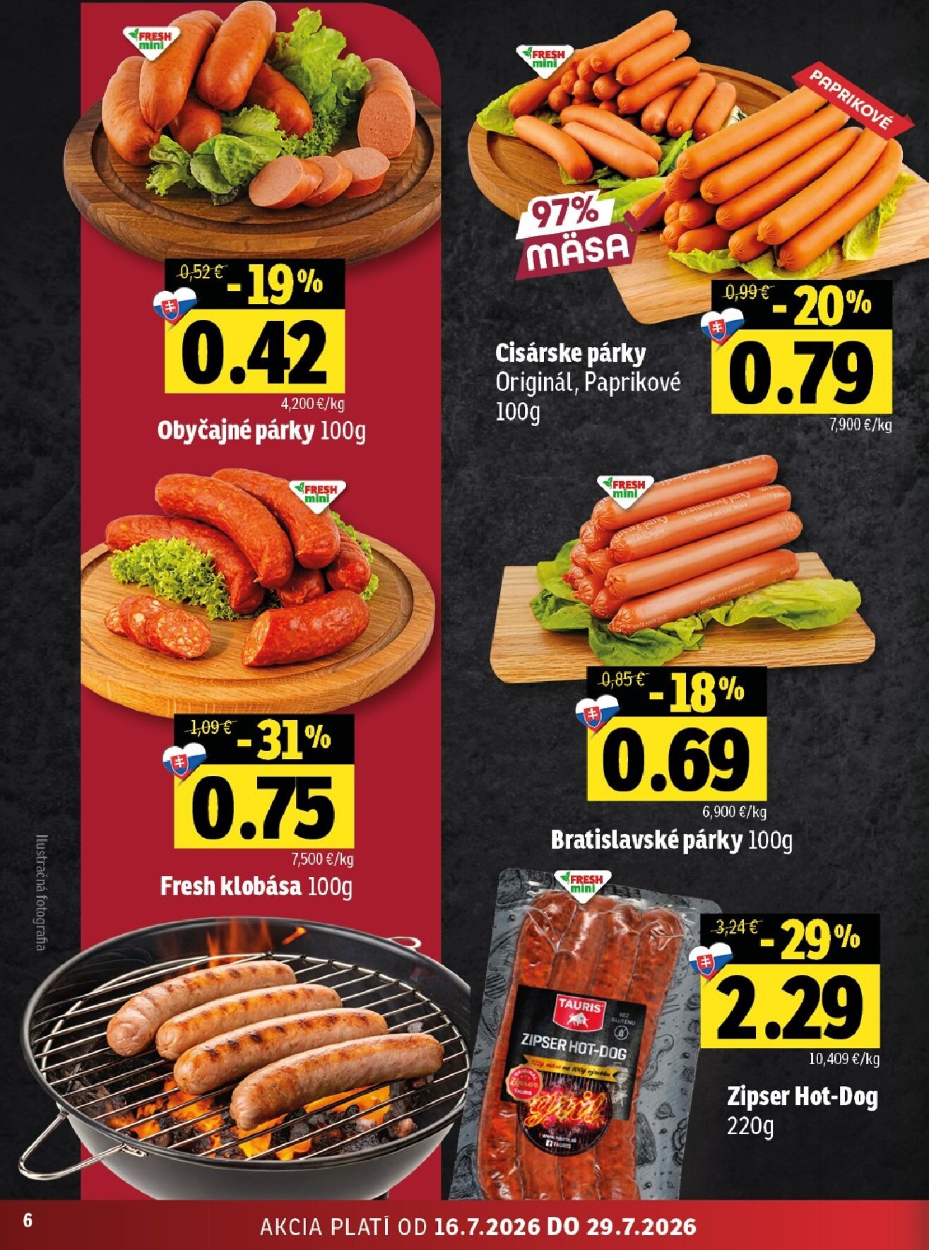 fresh - Nový Fresh - Východné Slovensko leták od štvrtka, 16.07.2026 do stredy, 29.07.2026 - page: 6