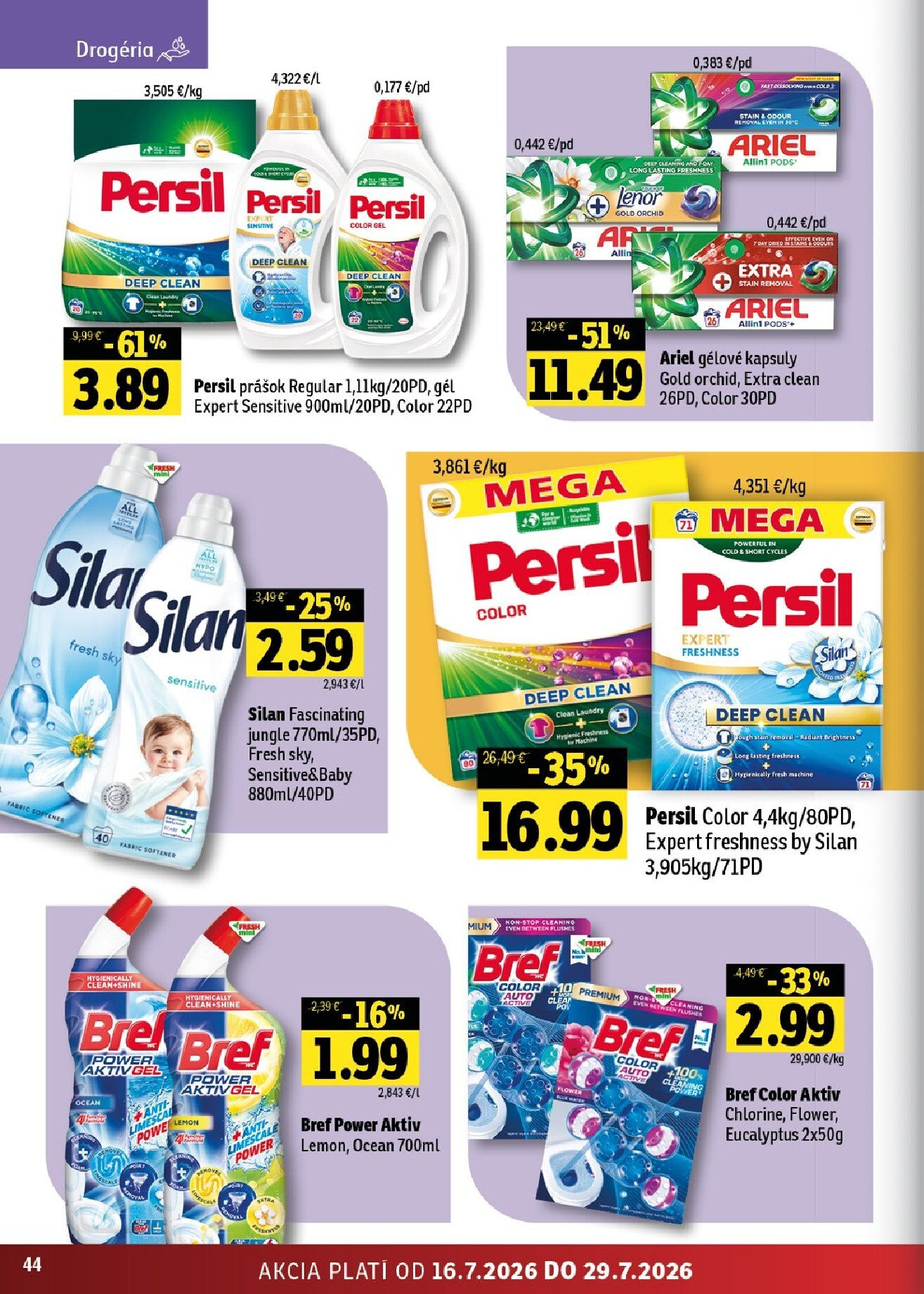 fresh - Nový Fresh - Východné Slovensko leták od štvrtka, 16.07.2026 do stredy, 29.07.2026 - page: 44