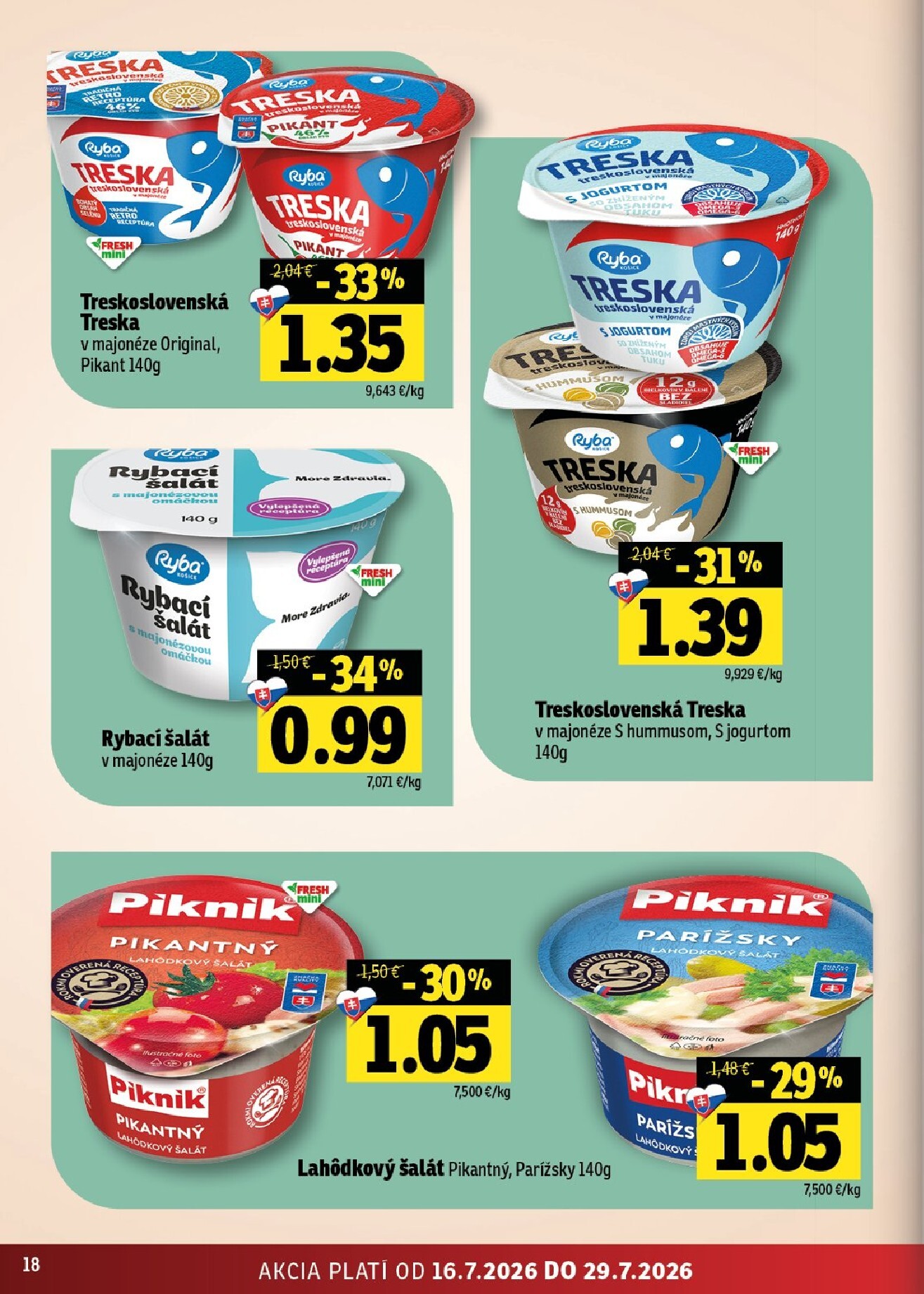 fresh - Nový Fresh - Východné Slovensko leták od štvrtka, 16.07.2026 do stredy, 29.07.2026 - page: 18