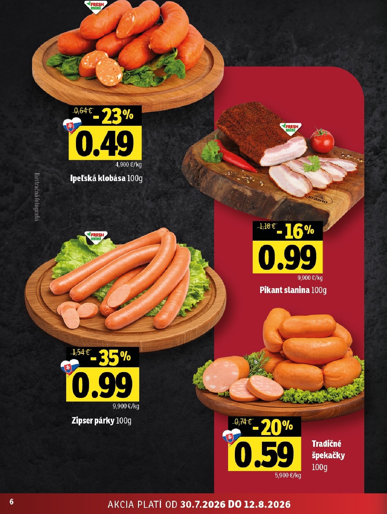 fresh - Nový Fresh - Stredné a západné Slovensko leták od štvrtka, 30.07.2026 do stredy, 12.08.2026 - page: 6