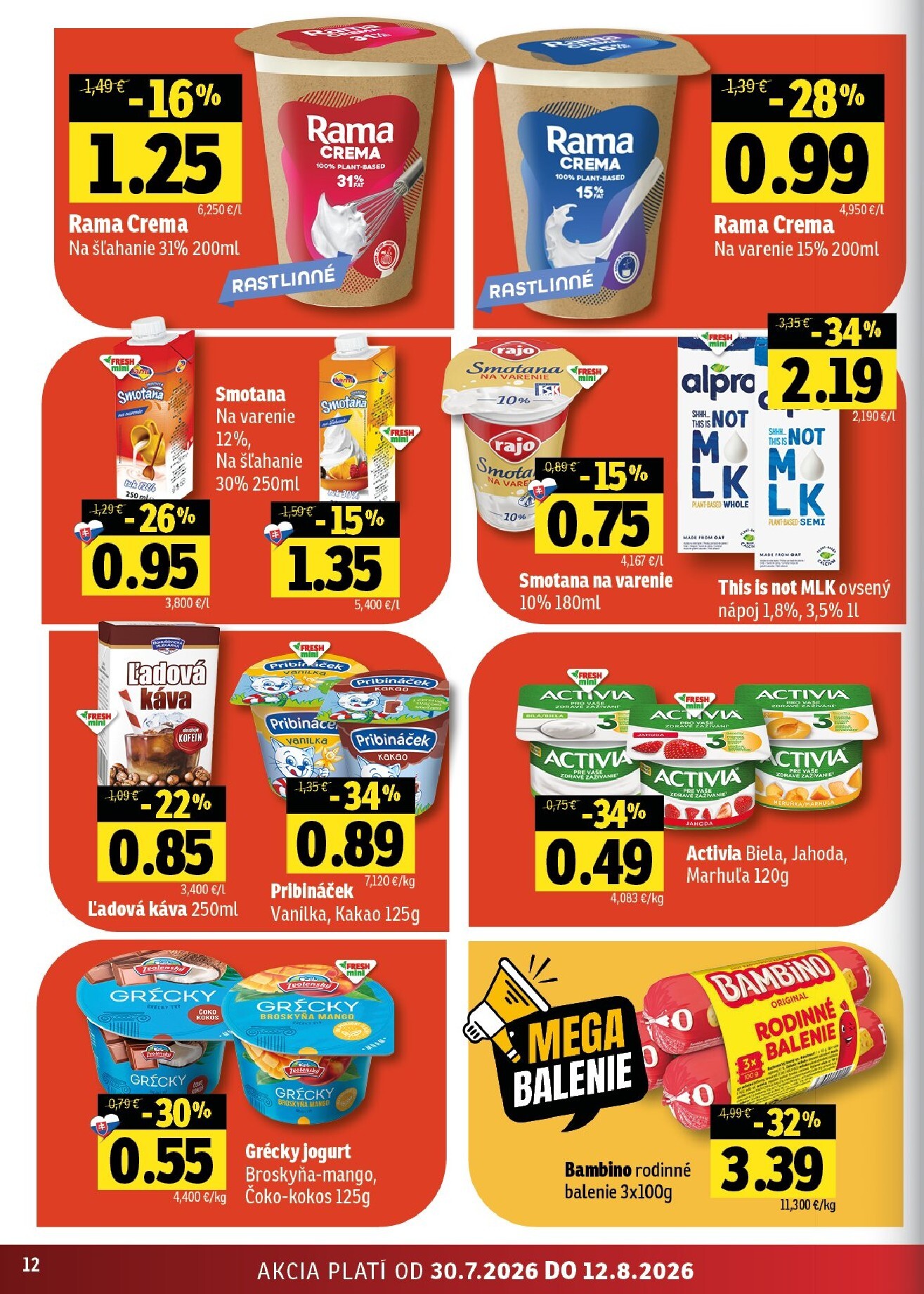 fresh - Nový Fresh - Stredné a západné Slovensko leták od štvrtka, 30.07.2026 do stredy, 12.08.2026 - page: 12