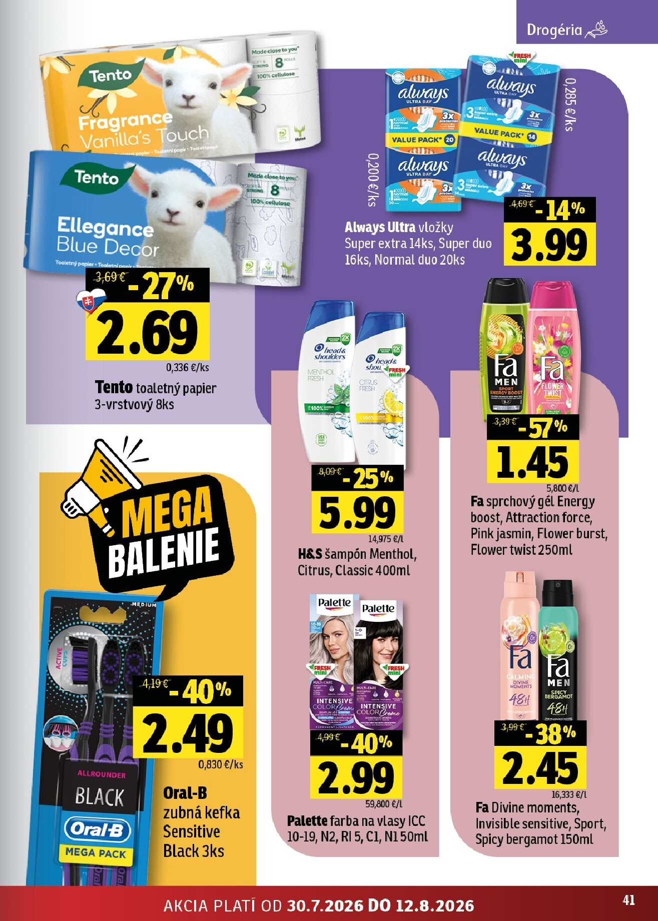 fresh - Nový Fresh - Východné Slovensko leták od štvrtka, 30.07.2026 do stredy, 12.08.2026 - page: 41