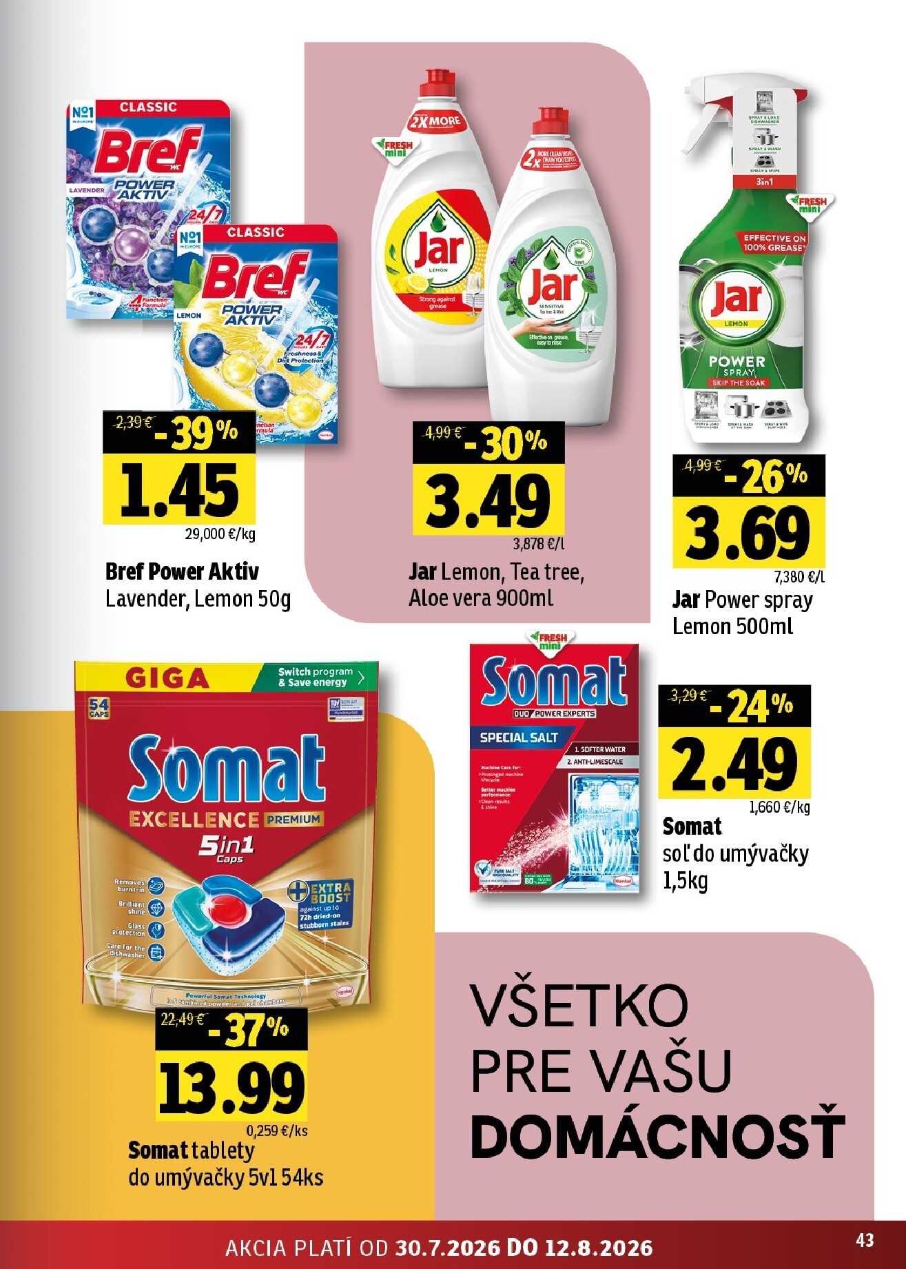 fresh - Nový Fresh - Východné Slovensko leták od štvrtka, 30.07.2026 do stredy, 12.08.2026 - page: 43