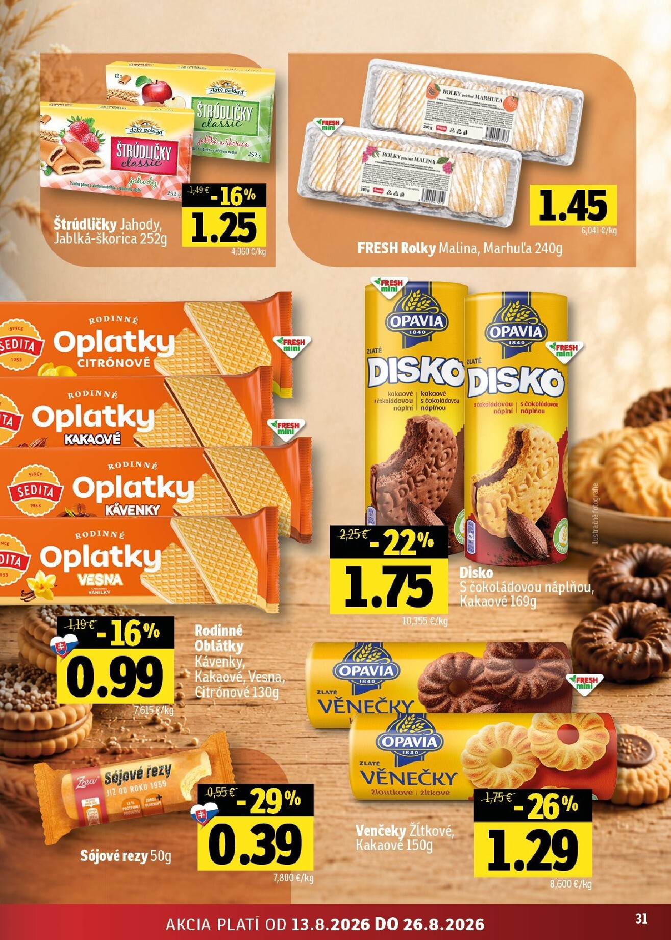 fresh - Nový Fresh - Stredné a západné Slovensko leták od štvrtka, 13.08.2026 do stredy, 26.08.2026 - page: 31