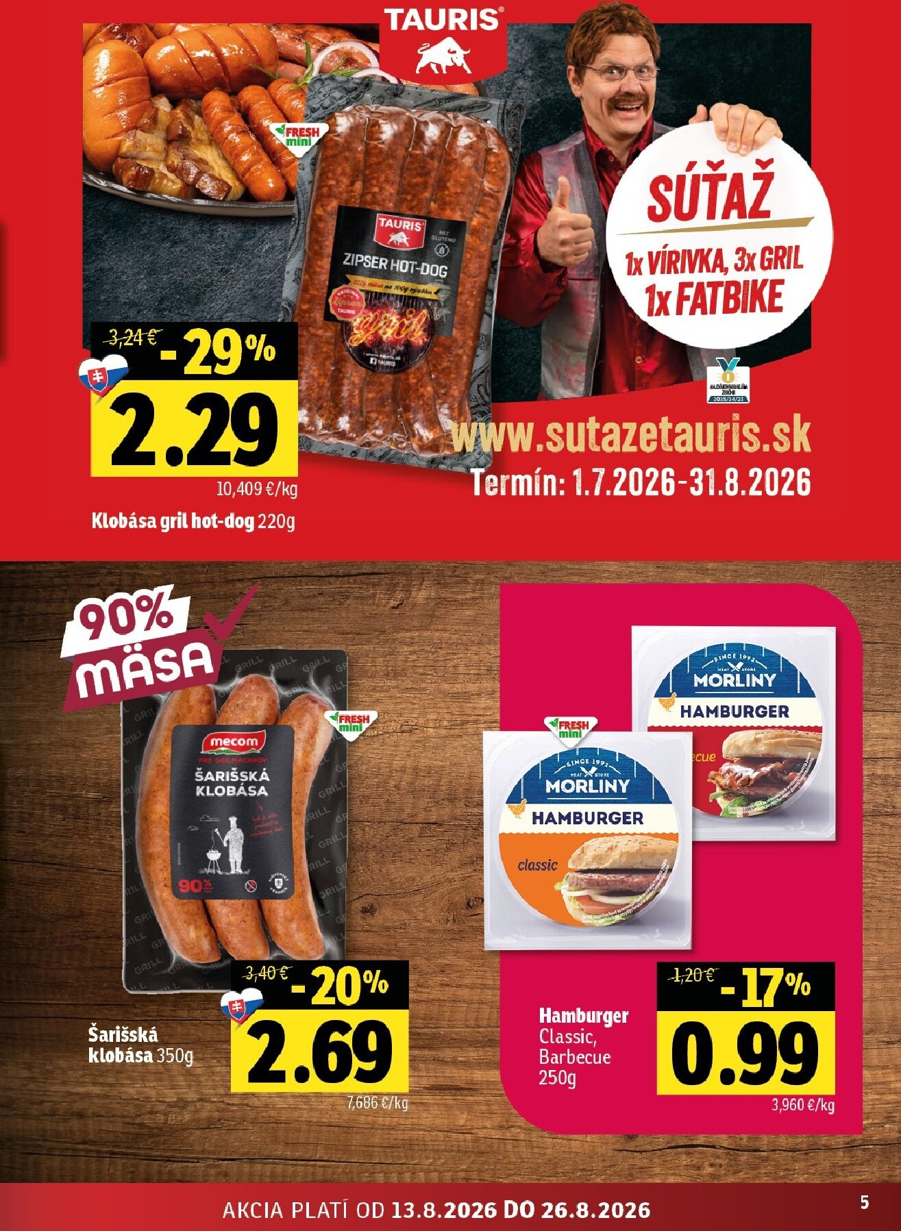 fresh - Nový Fresh - Stredné a západné Slovensko leták od štvrtka, 13.08.2026 do stredy, 26.08.2026 - page: 5