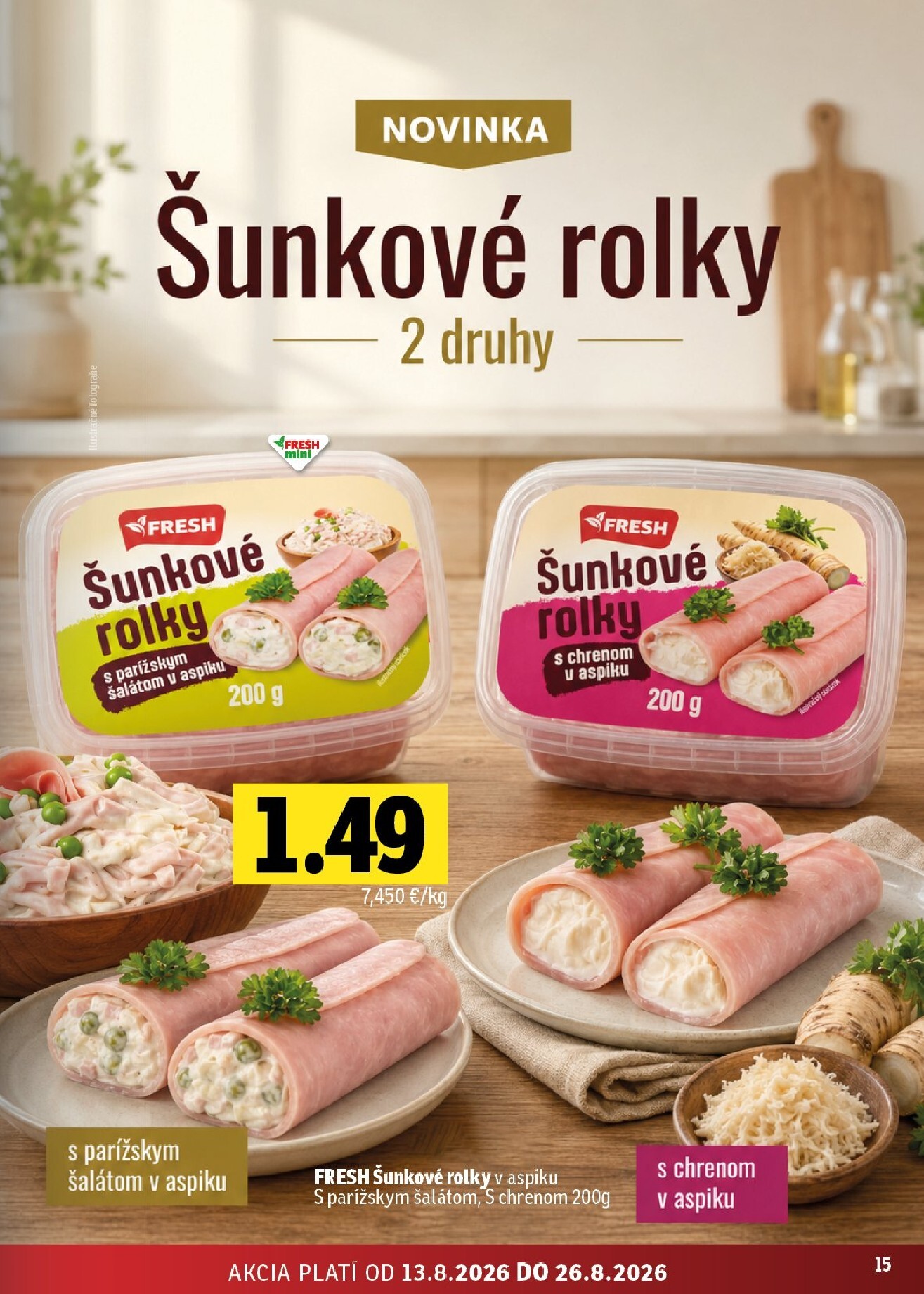fresh - Nový Fresh - Stredné a západné Slovensko leták od štvrtka, 13.08.2026 do stredy, 26.08.2026 - page: 15