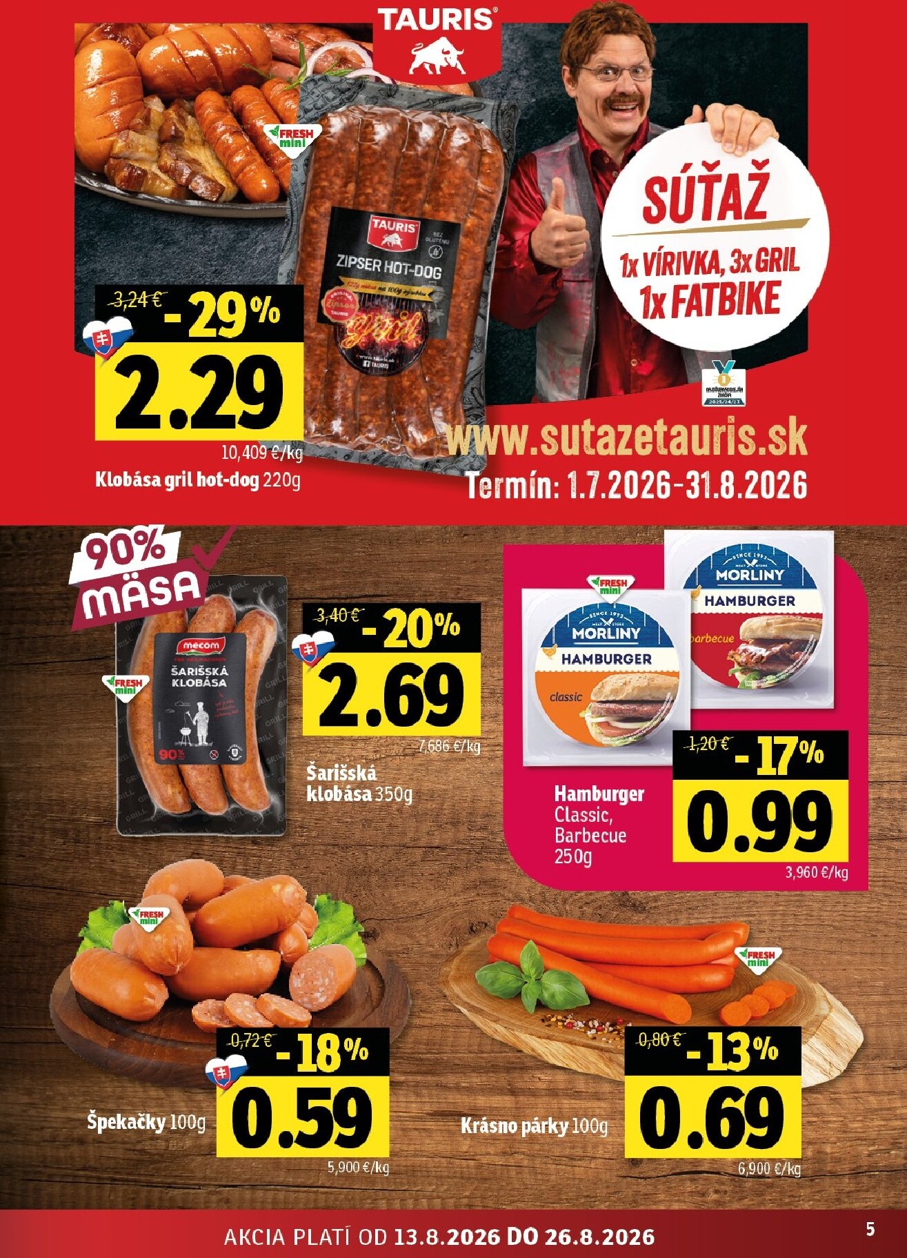 fresh - Nový Fresh - Východné Slovensko leták od štvrtka, 13.08.2026 do stredy, 26.08.2026 - page: 5