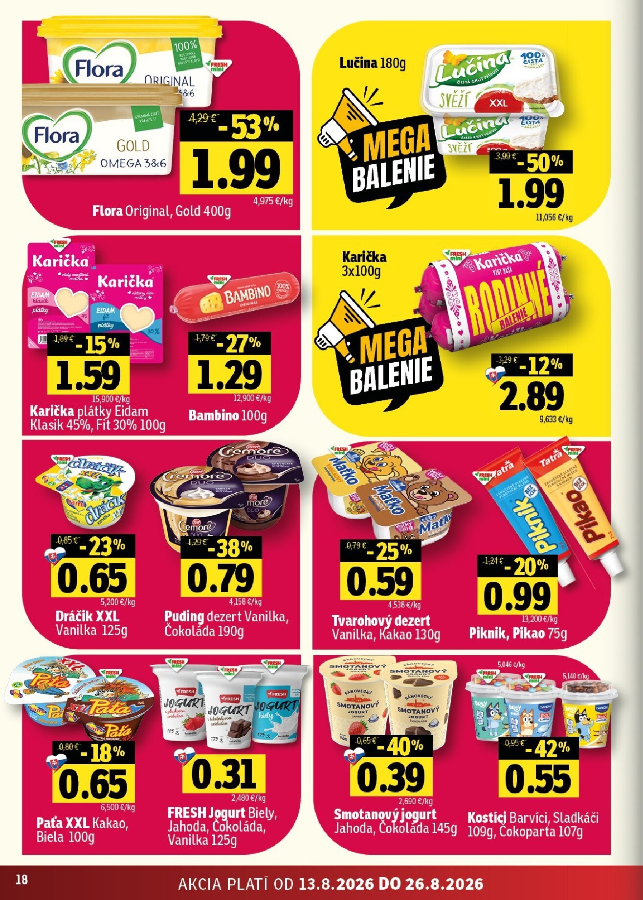 fresh - Nový Fresh - Východné Slovensko leták od štvrtka, 13.08.2026 do stredy, 26.08.2026 - page: 18