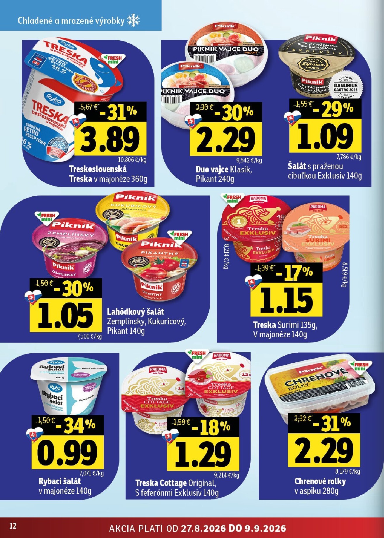 fresh - Aktuálny Fresh - Východné Slovensko leták od štvrtka, 27.08.2026 do stredy, 09.09.2026 - page: 12