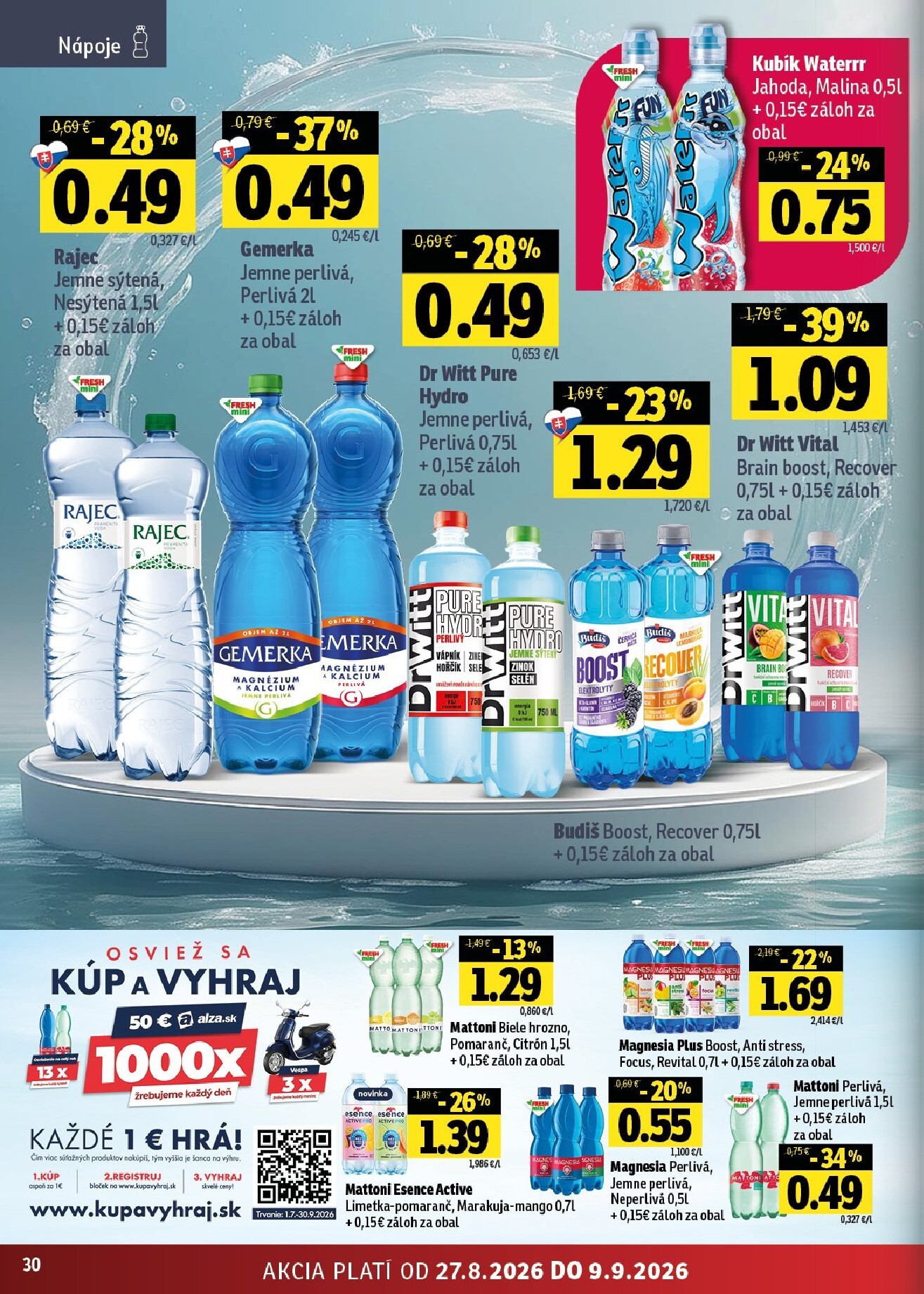 fresh - Aktuálny Fresh - Stredné a západné Slovensko leták od štvrtka, 27.08.2026 do stredy, 09.09.2026 - page: 30