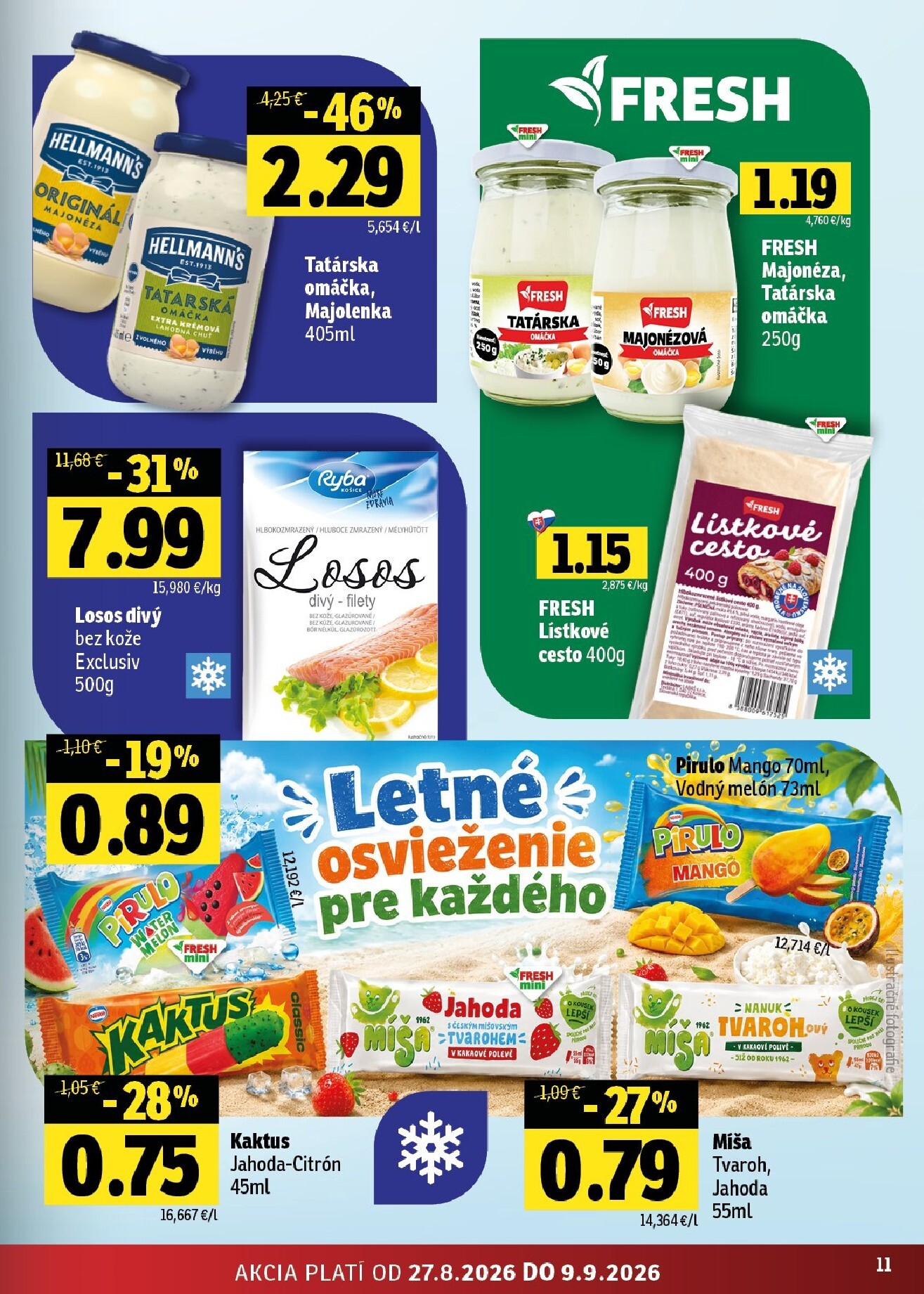 fresh - Aktuálny Fresh - Stredné a západné Slovensko leták od štvrtka, 27.08.2026 do stredy, 09.09.2026 - page: 11