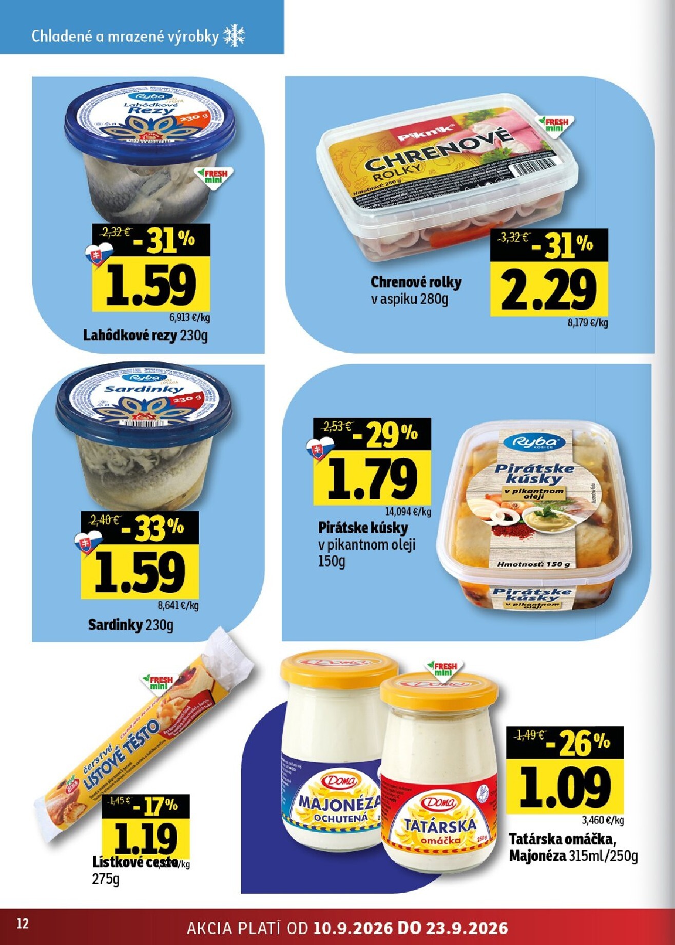 fresh - Nový Fresh - Východné Slovensko leták od štvrtka, 10.09.2026 do stredy, 23.09.2026 - page: 12