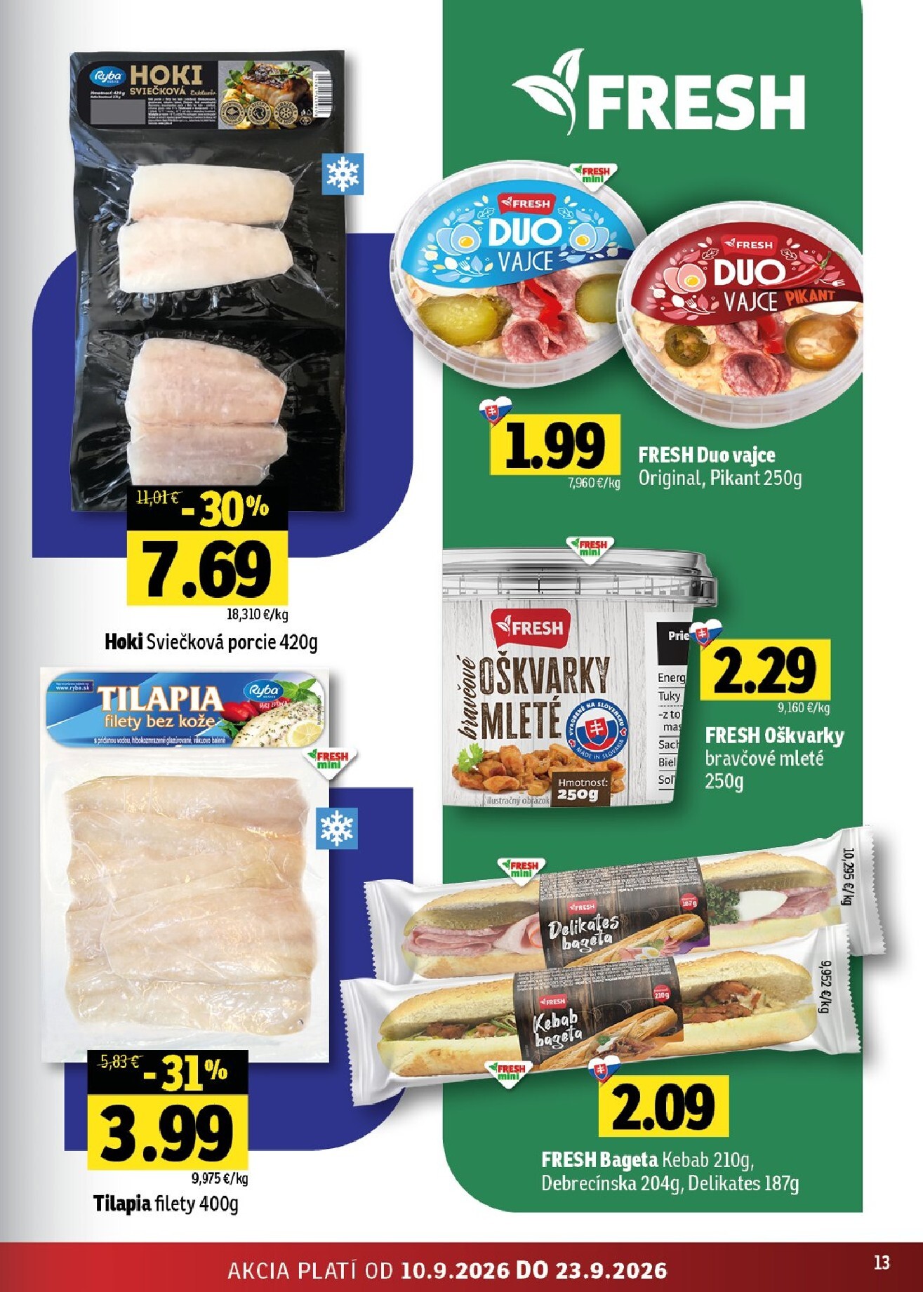 fresh - Nový Fresh - Východné Slovensko leták od štvrtka, 10.09.2026 do stredy, 23.09.2026 - page: 13
