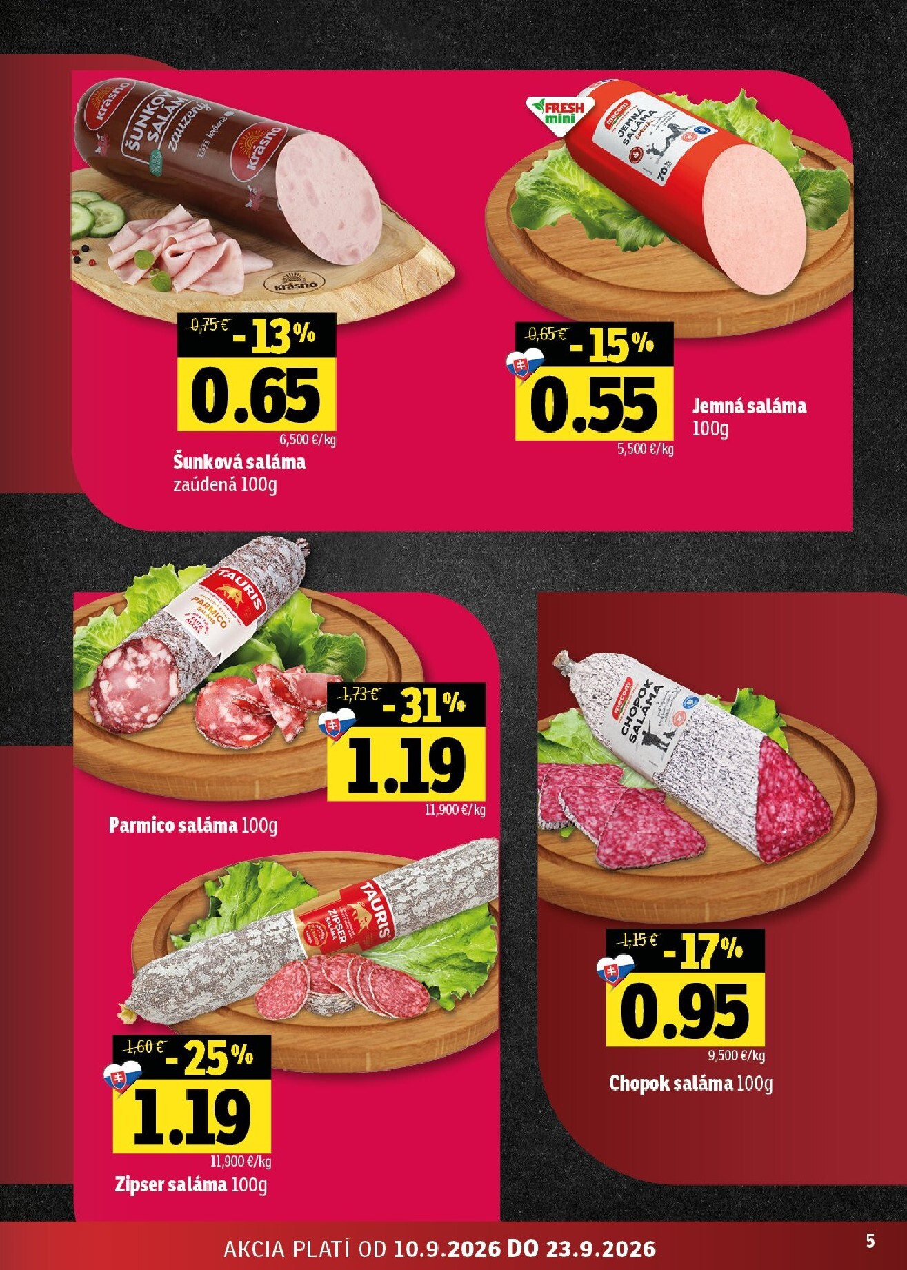 fresh - Aktuálny Fresh - Stredné a západné Slovensko leták od štvrtka, 10.09.2026 do stredy, 23.09.2026 - page: 5