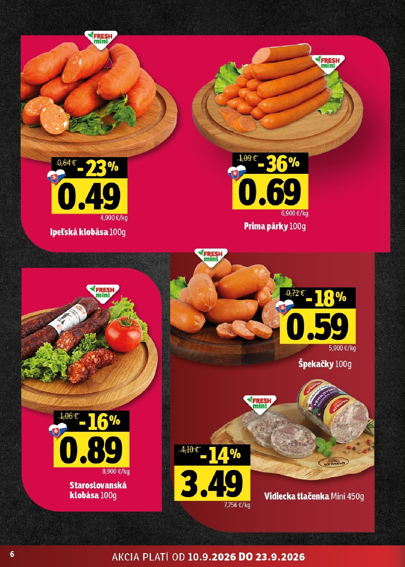 fresh - Aktuálny Fresh - Stredné a západné Slovensko leták od štvrtka, 10.09.2026 do stredy, 23.09.2026 - page: 6
