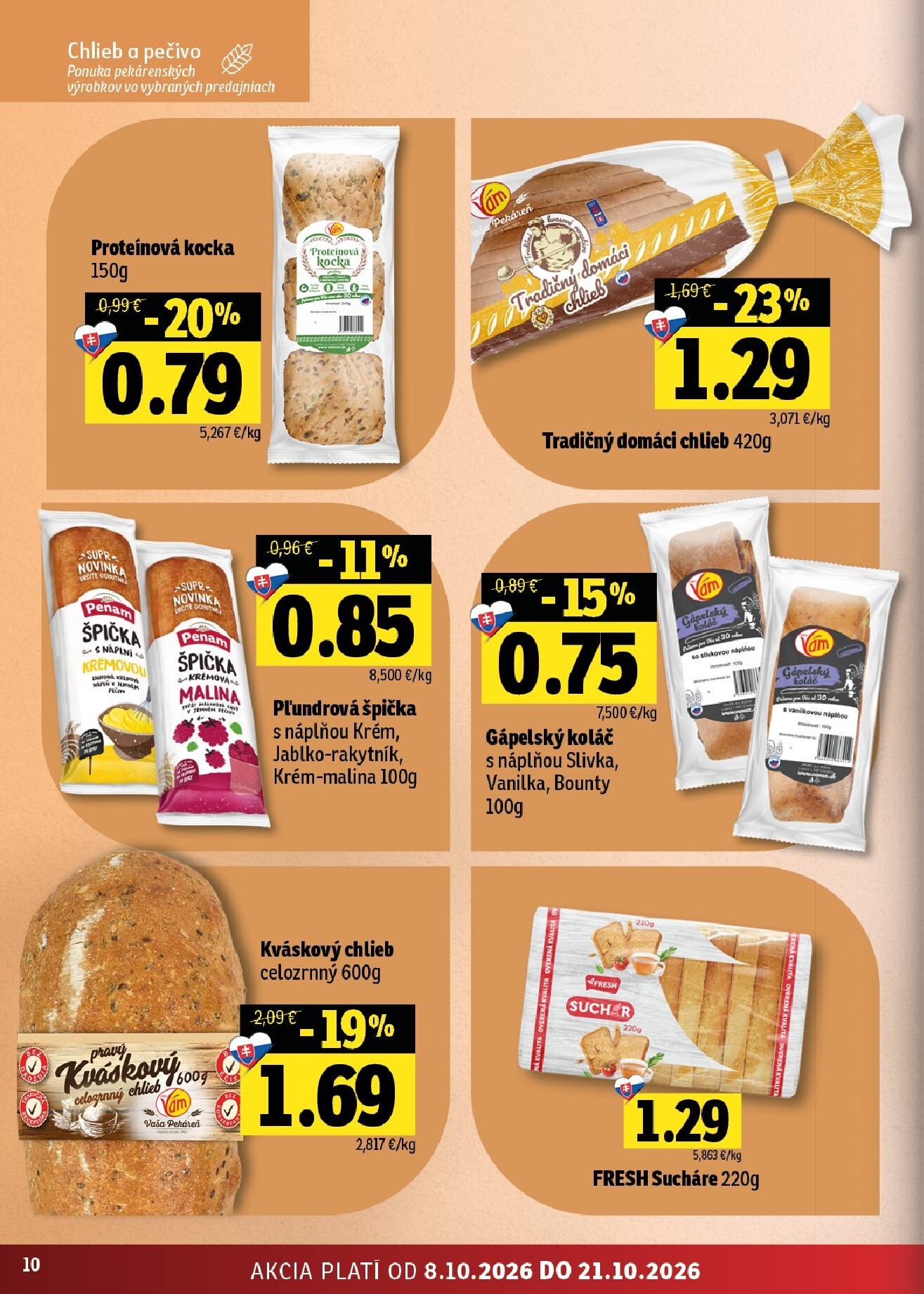 fresh - Nový Fresh - Východné Slovensko leták od štvrtka, 08.10.2026 do stredy, 21.10.2026 - page: 10