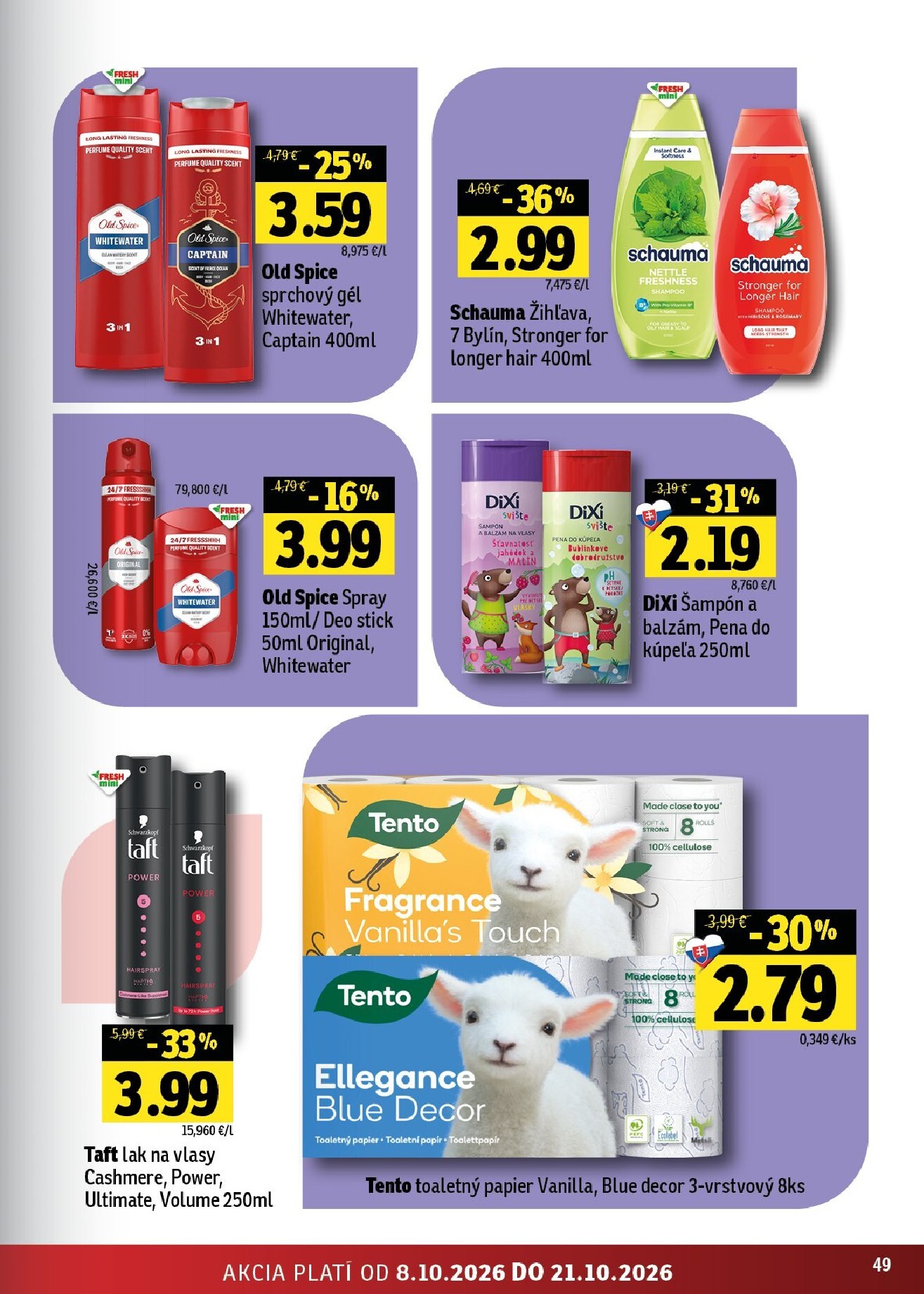 fresh - Nový Fresh - Východné Slovensko leták od štvrtka, 08.10.2026 do stredy, 21.10.2026 - page: 49