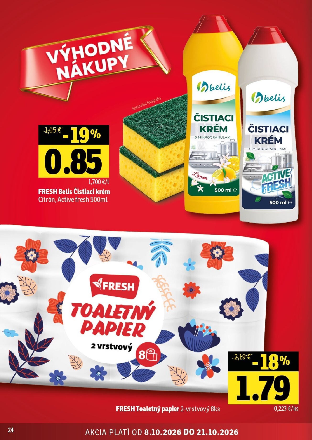 fresh - Nový Fresh - Stredné a západné Slovensko leták od štvrtka, 08.10.2026 do stredy, 21.10.2026 - page: 24