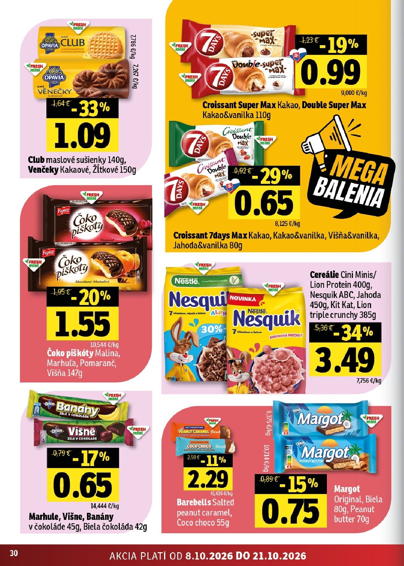 fresh - Nový Fresh - Stredné a západné Slovensko leták od štvrtka, 08.10.2026 do stredy, 21.10.2026 - page: 30