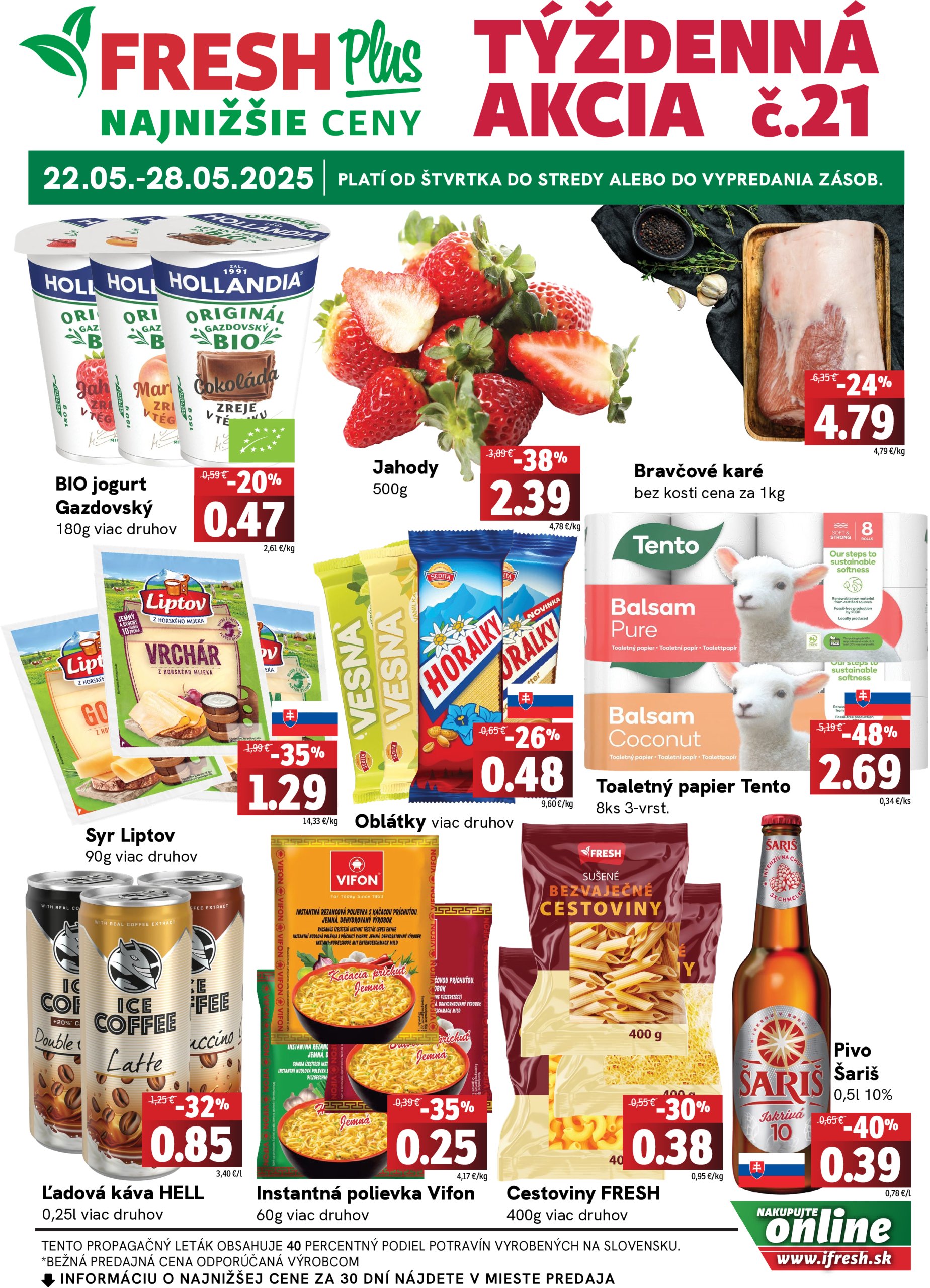 fresh - Fresh Plus leták platný od 22.05. - 28.05.