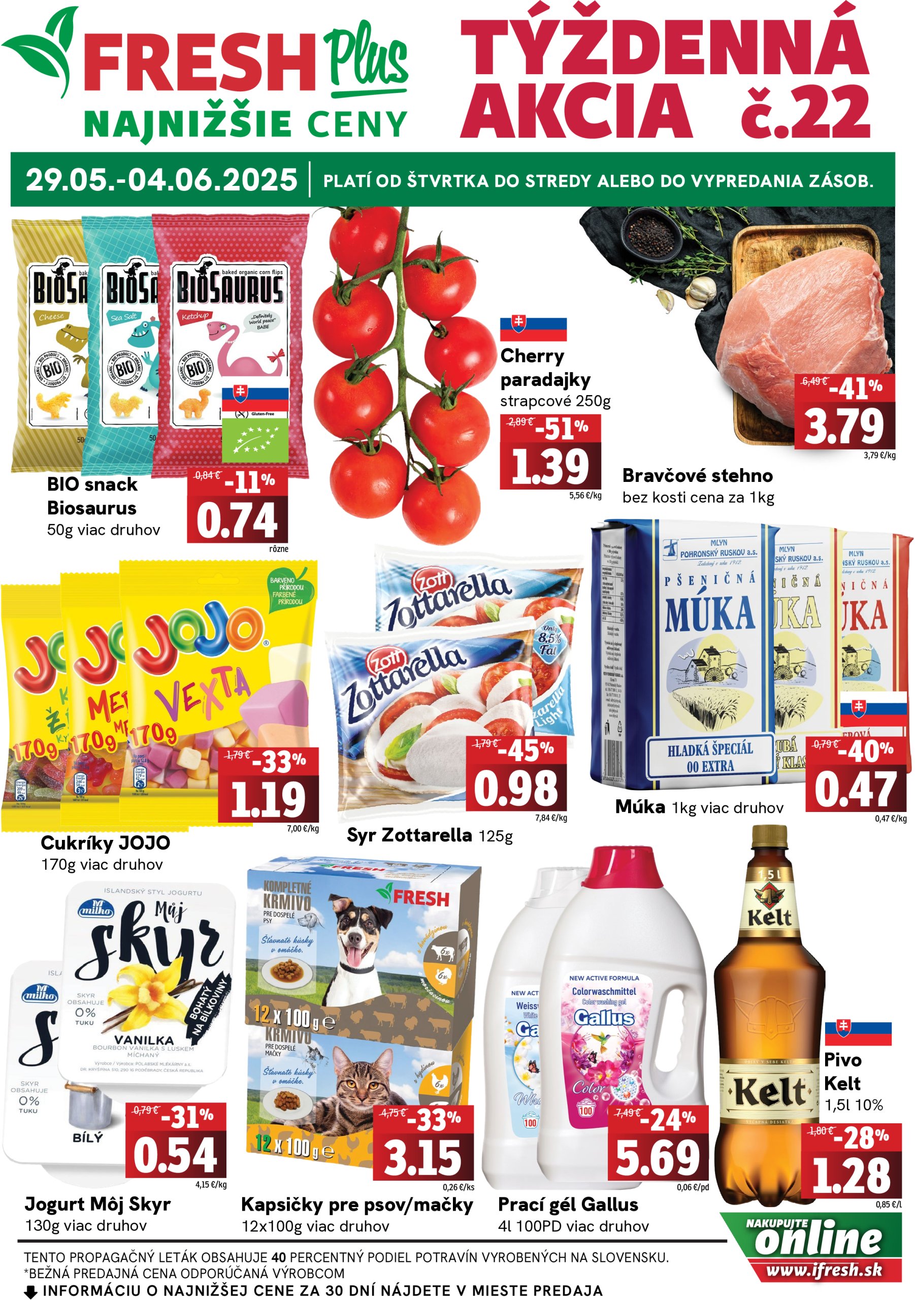 fresh - Fresh Plus leták platný od 29.05. - 04.06.