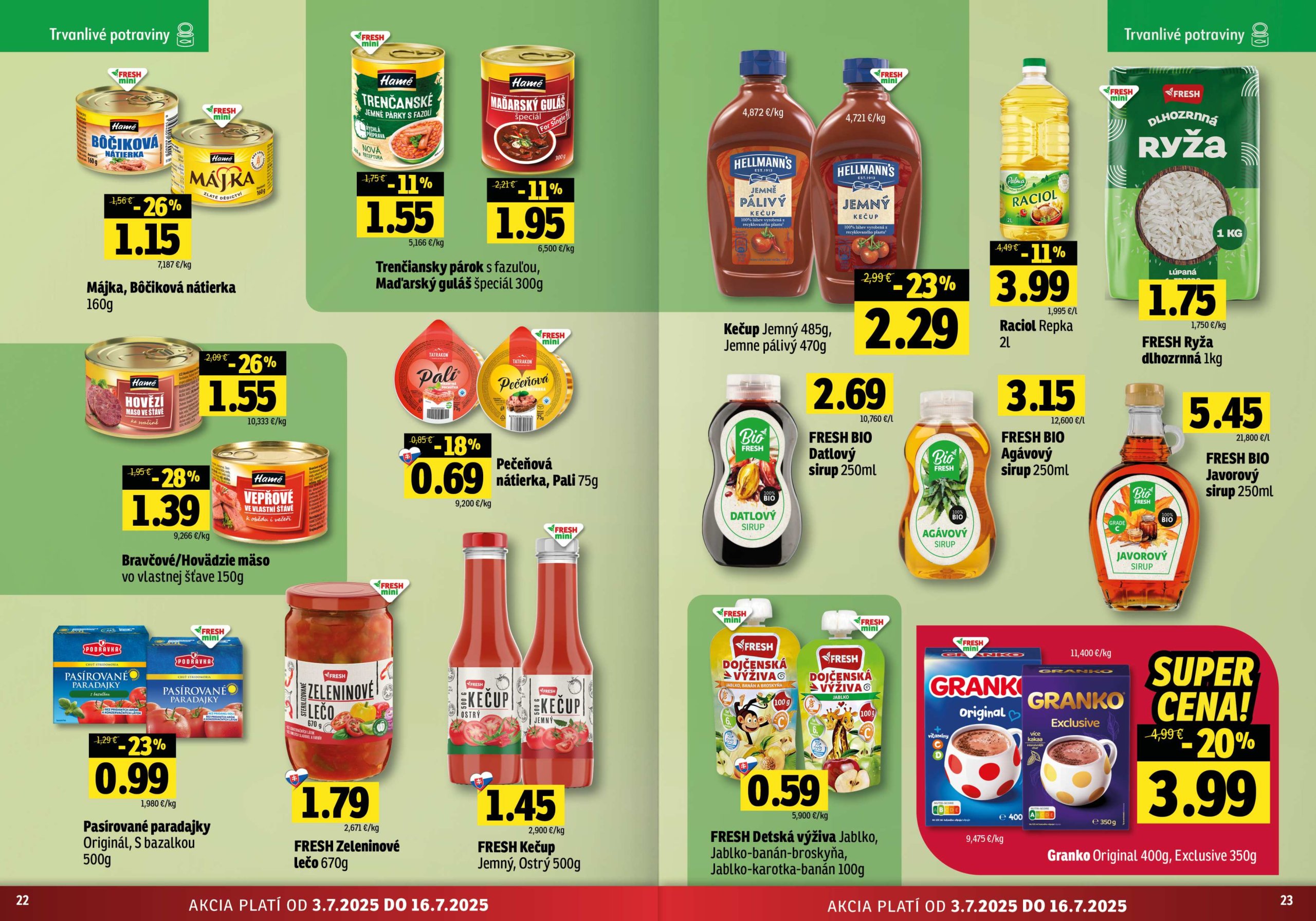 fresh - Leták Fresh - Stredné a západné Slovensko platný od 03.07. do 16.07. - page: 12
