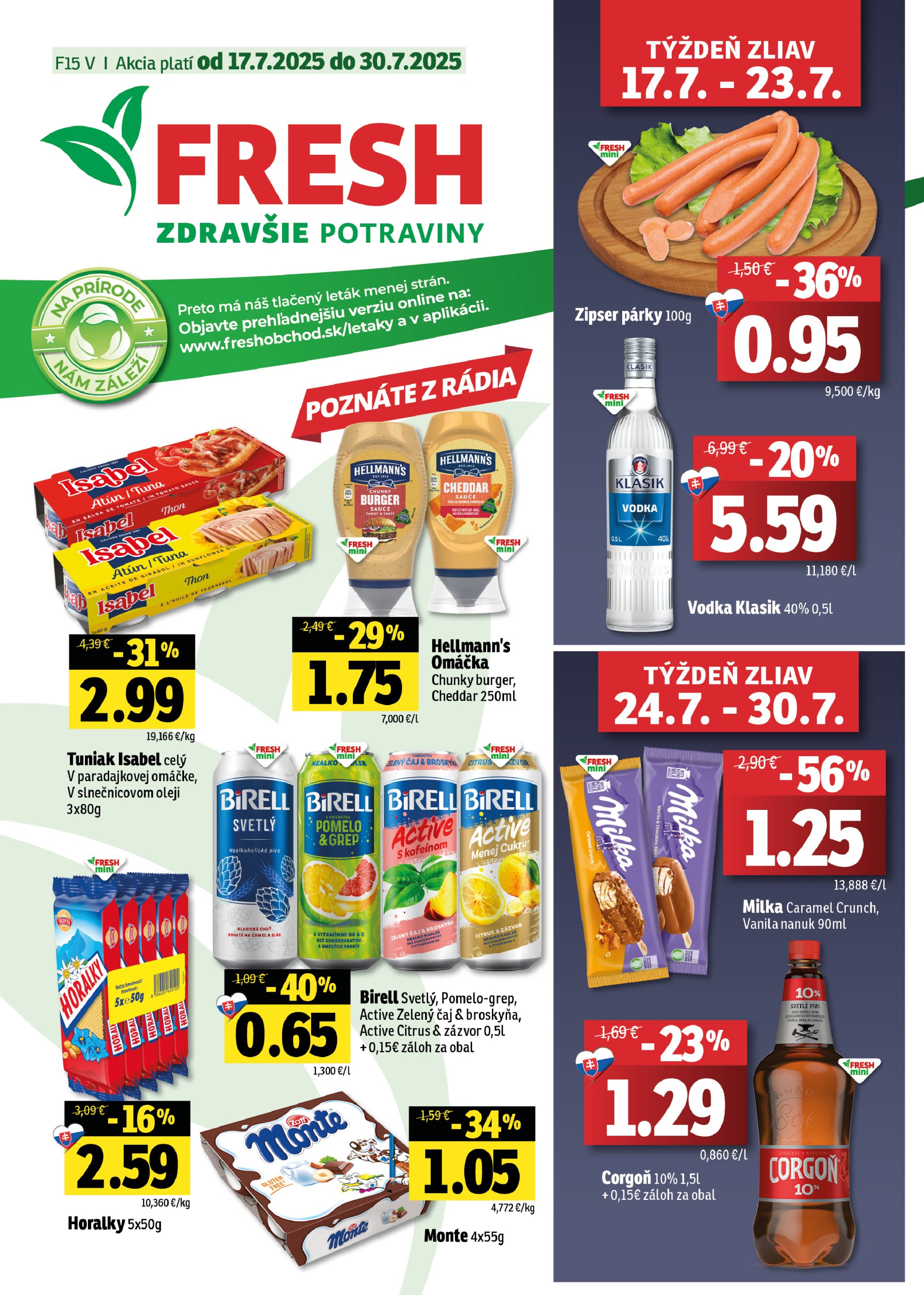 fresh - Leták Fresh - Východné Slovensko platný od 17.07. do 30.07.