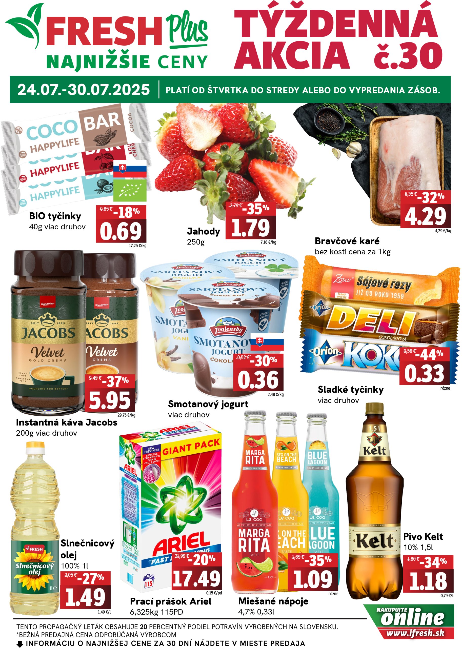 fresh - Leták Fresh Plus platný od 24.07. do 30.07.
